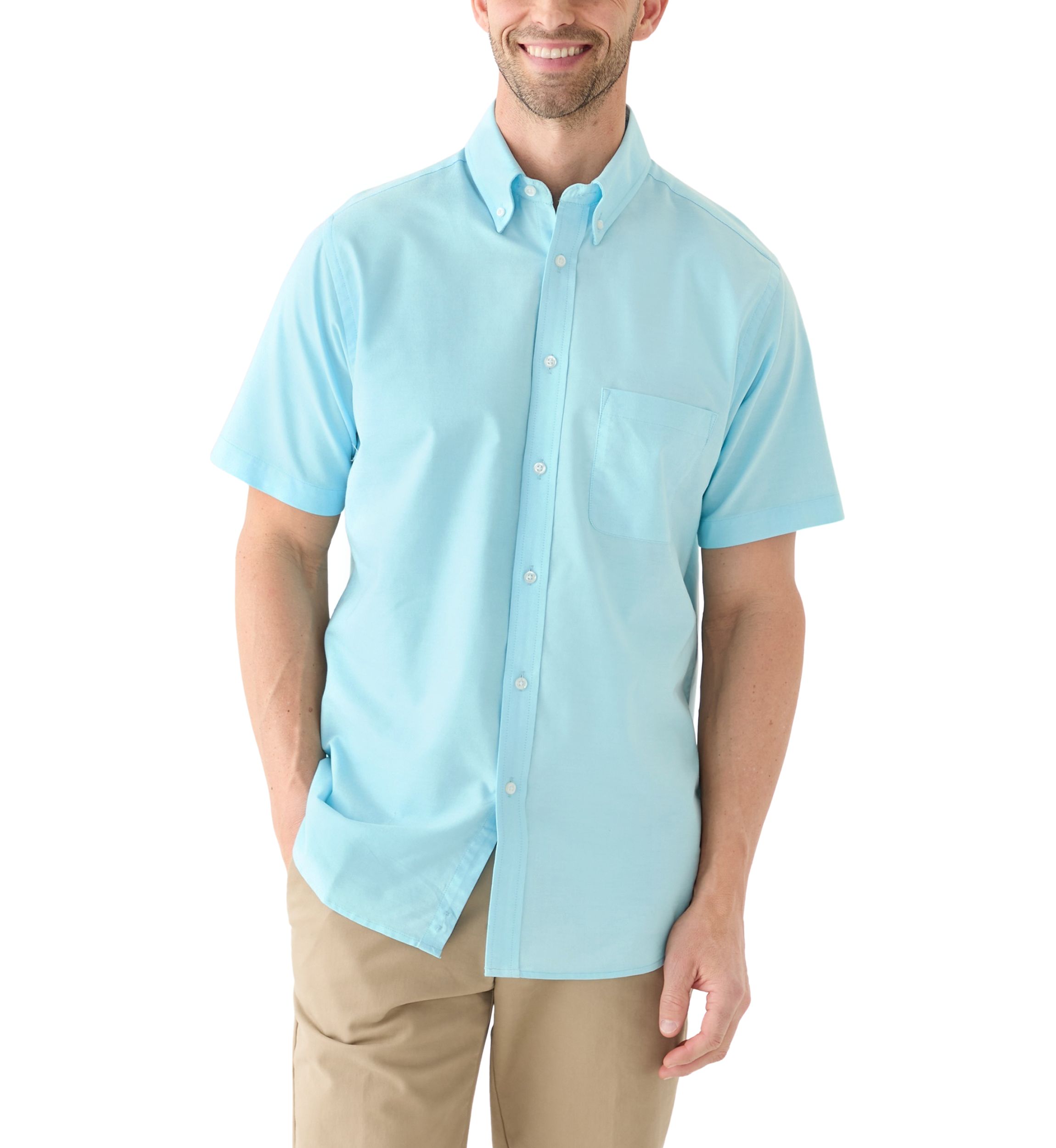 Mens Short Sleeve All Over Stretch 