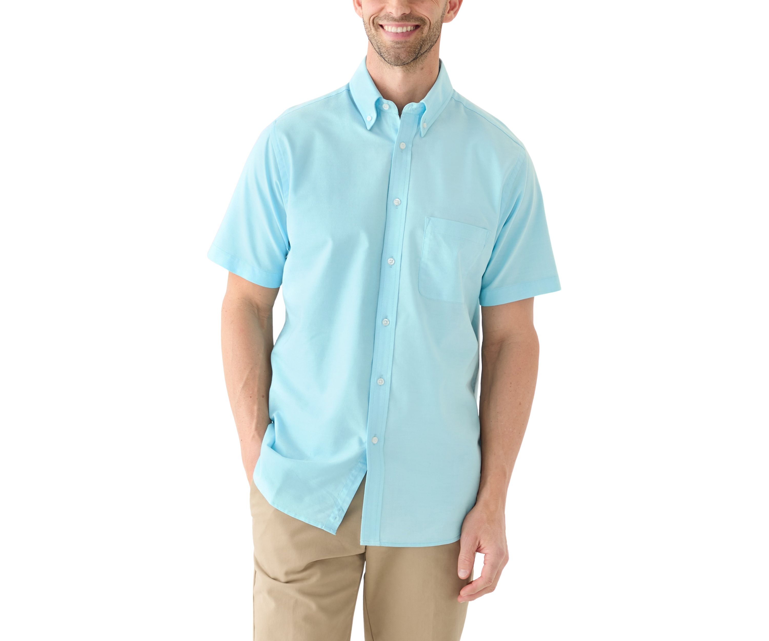 Mens Short Sleeve All Over Stretch 