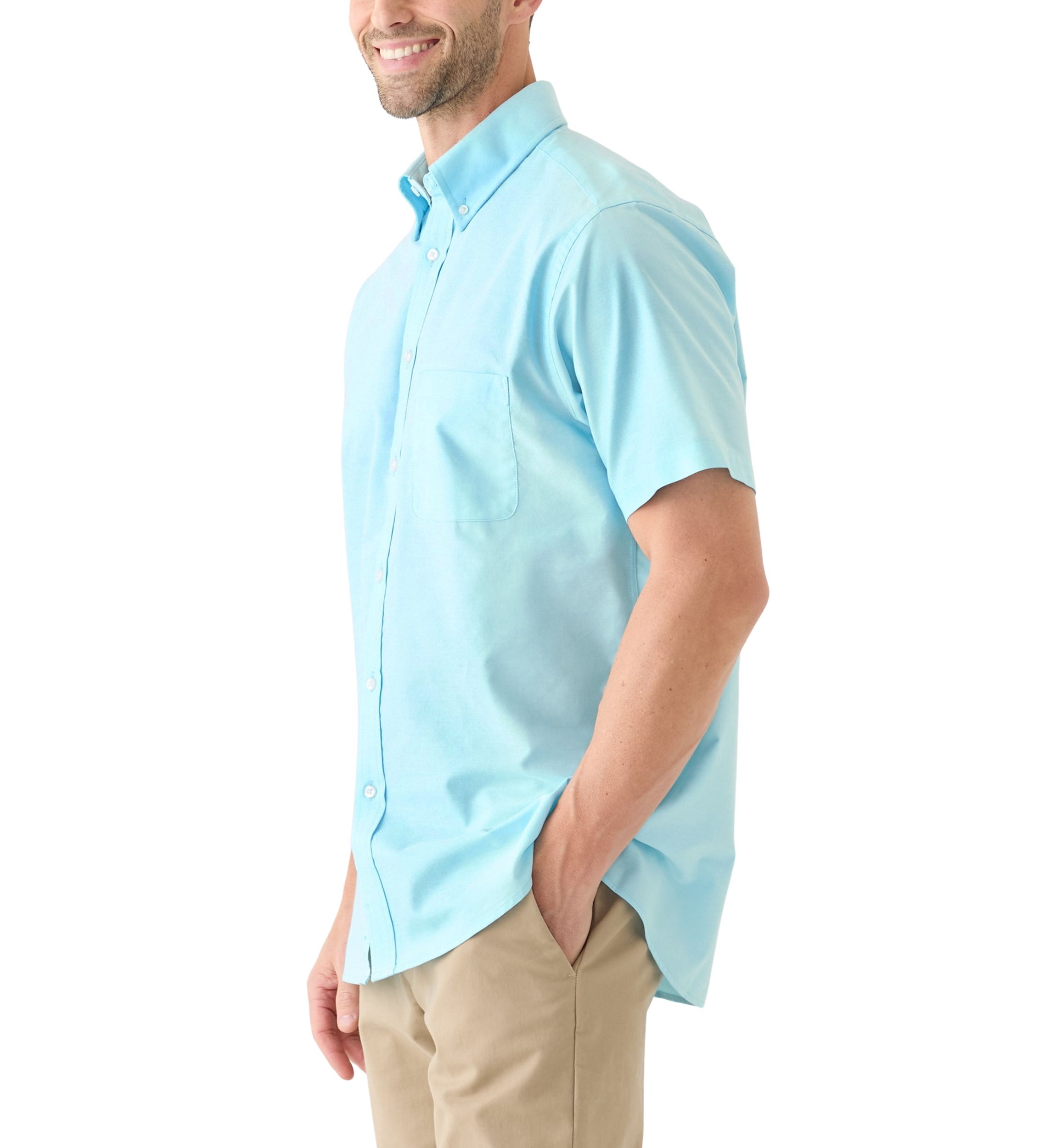 Mens Short Sleeve All Over Stretch 