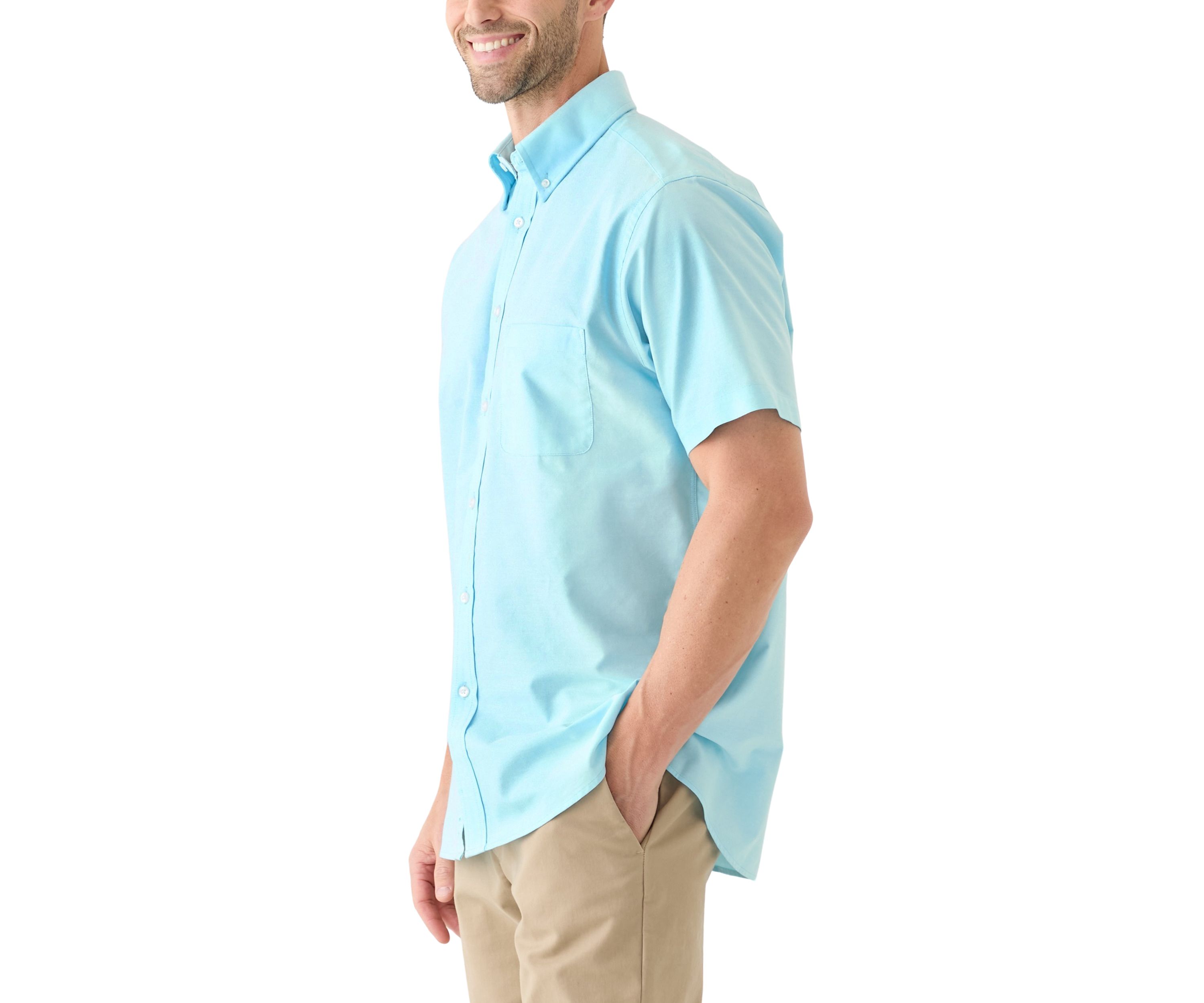 Mens Short Sleeve All Over Stretch 