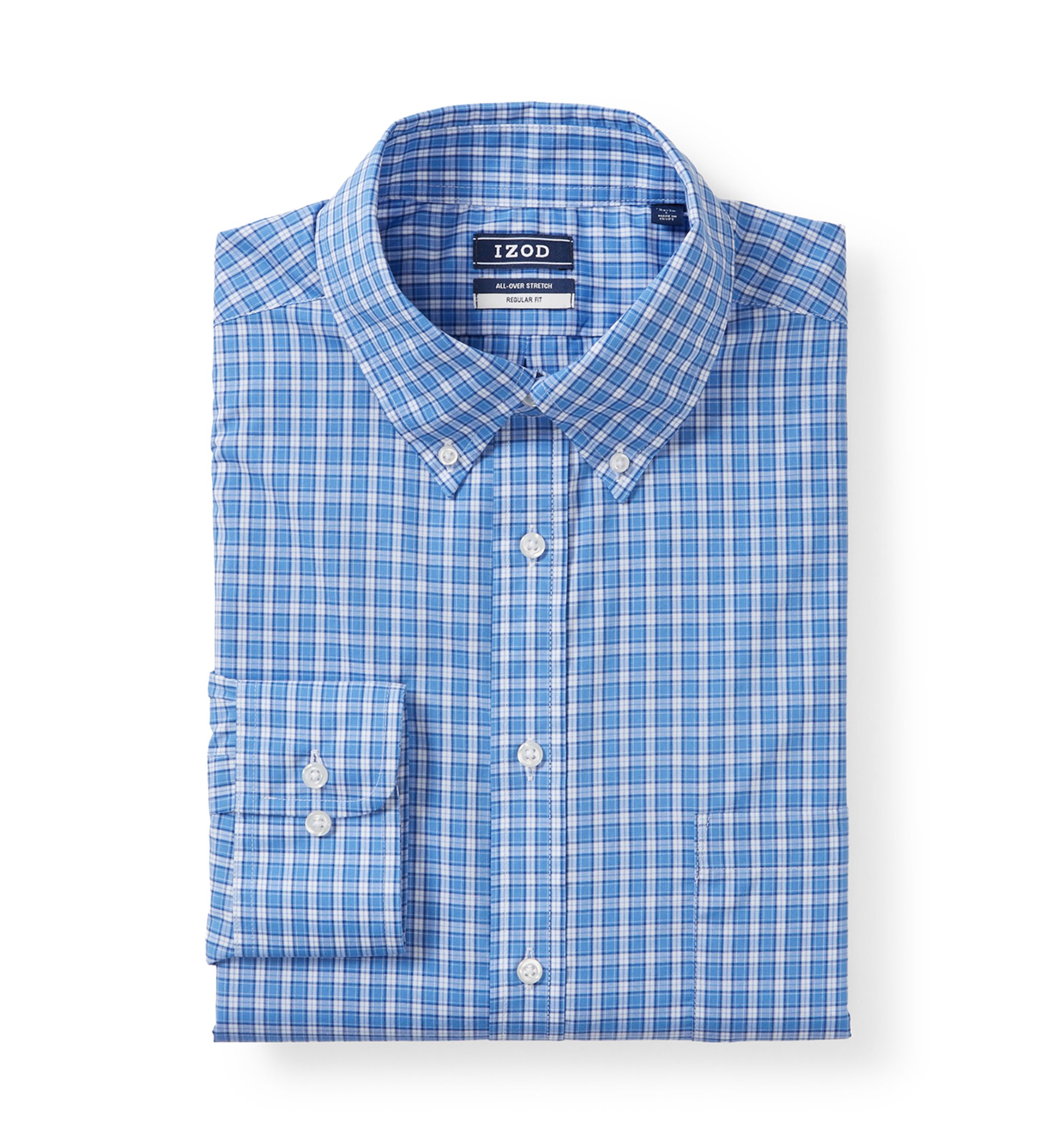 green emerald velvet dress IZOD Men's Dress Shirt Slim Fit Stretch Cool FX Stripe Shirt, Blue Bird,  14