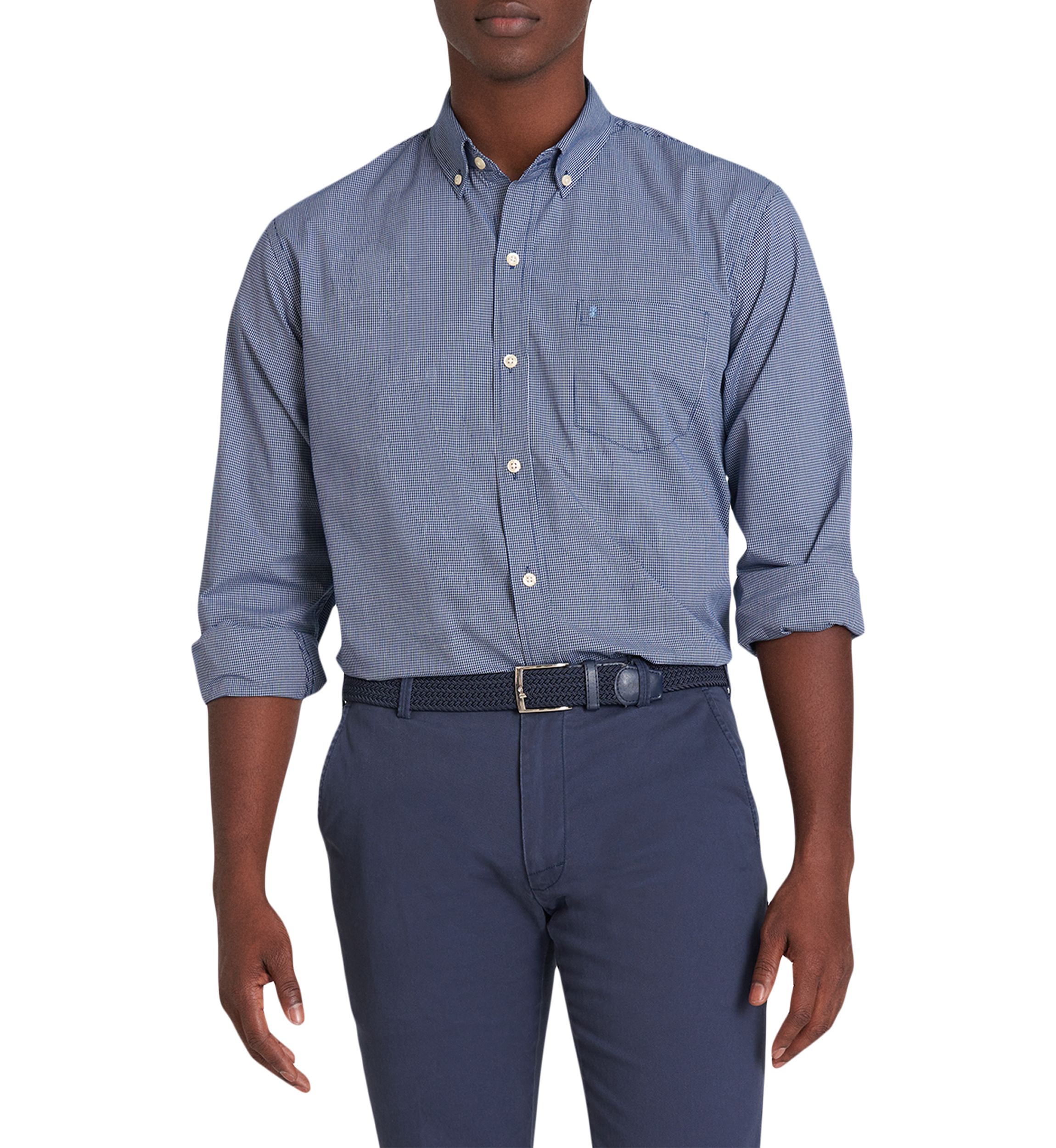 Classic Long Sleeve Woven Button Down Shirt
