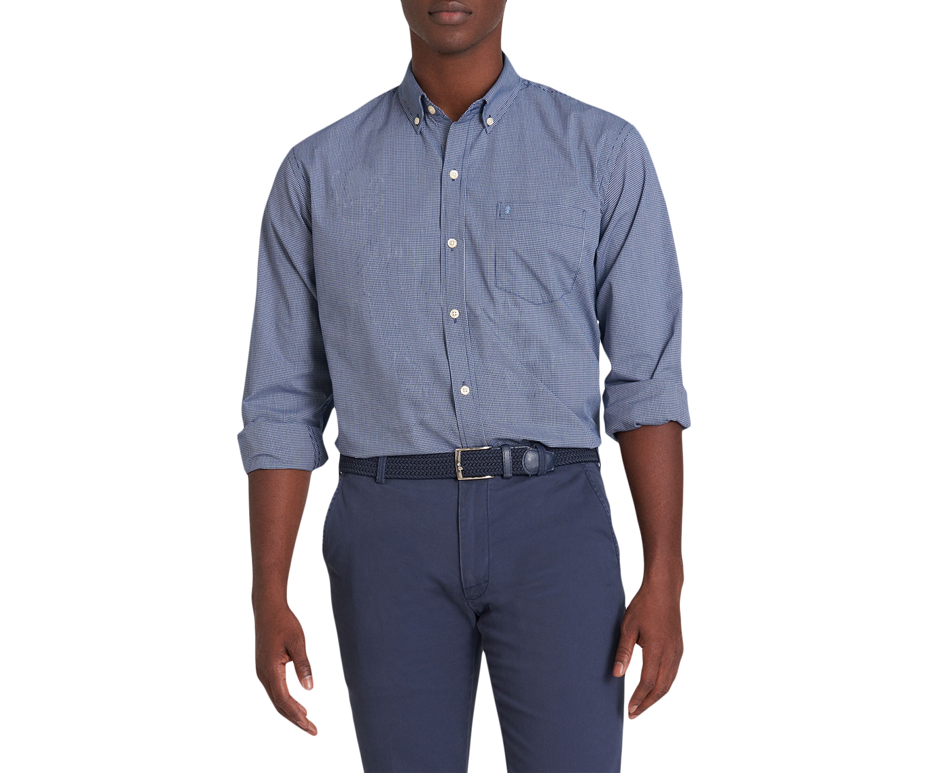 Classic Long Sleeve Woven Button Down Shirt