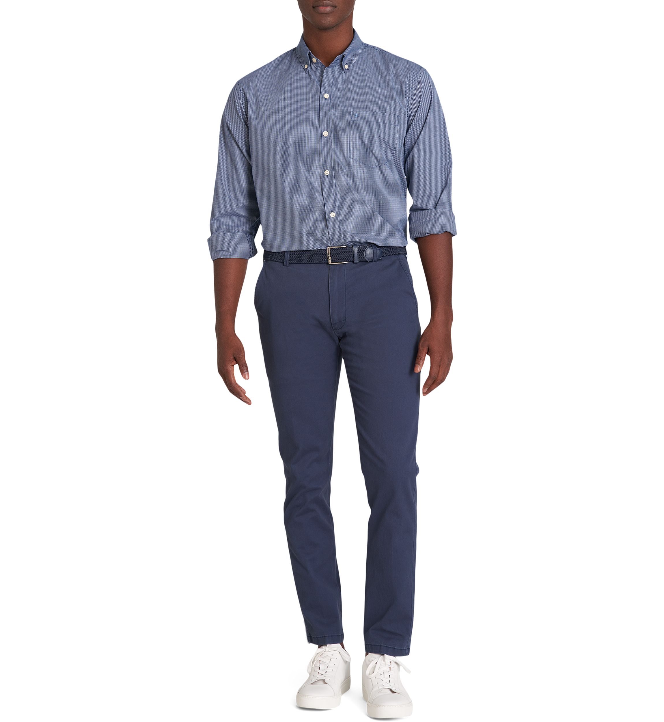 Classic Long Sleeve Woven Button Down Shirt
