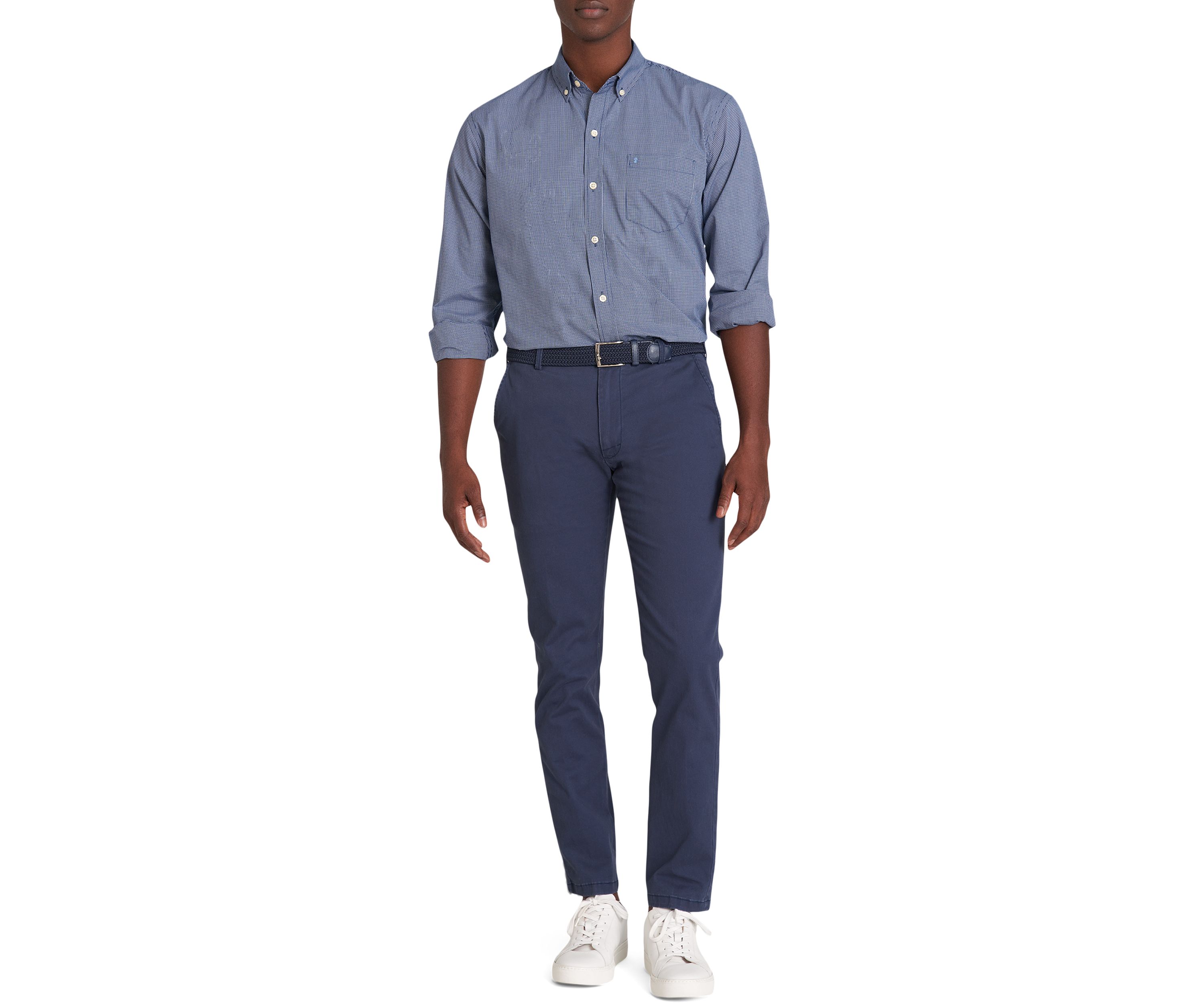 Classic Long Sleeve Woven Button Down Shirt