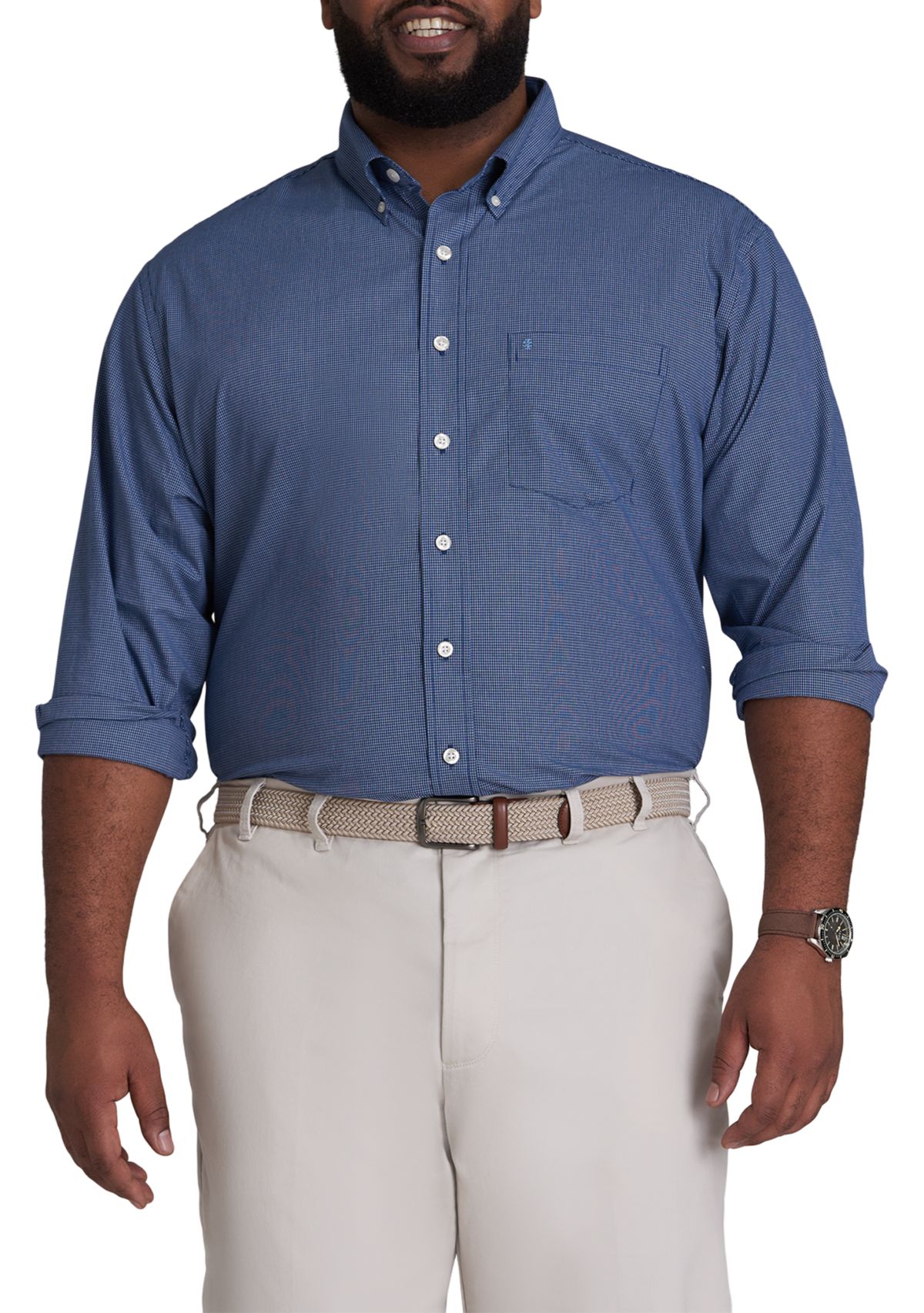 Big & Tall Long Sleeve Premium Essential Woven Shirt