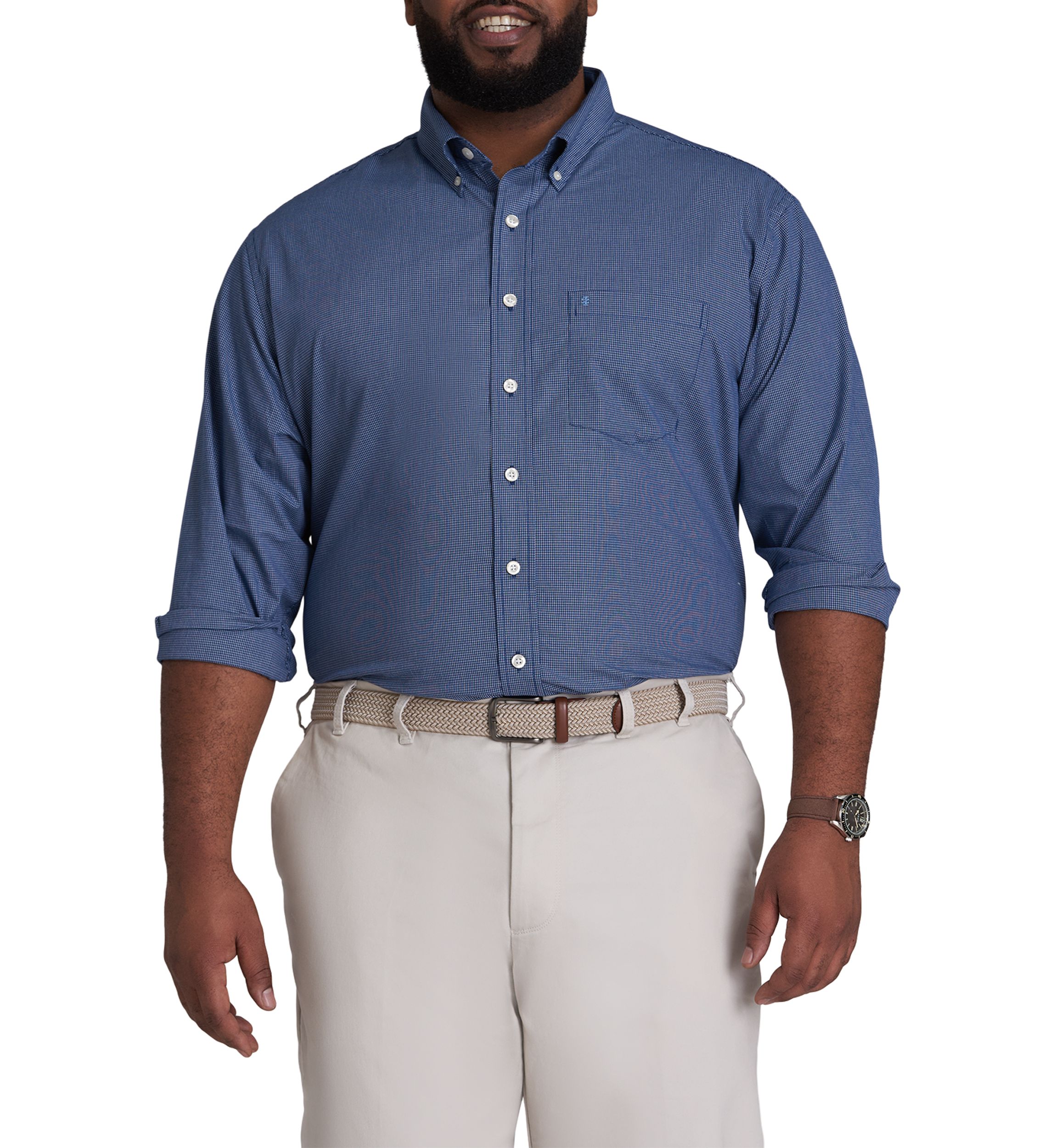 Big & Tall Long Sleeve Premium Essential Woven Shirt