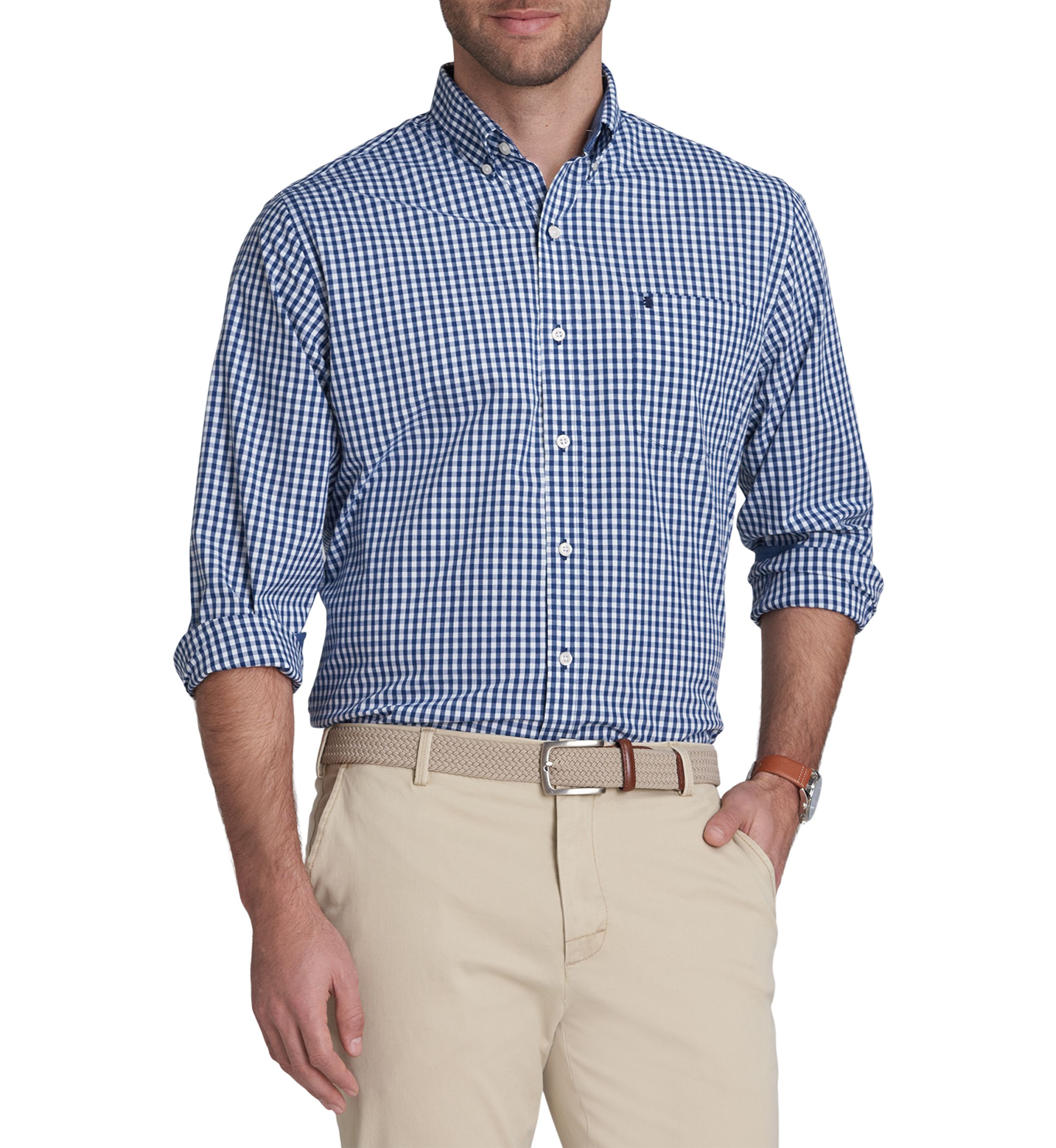 Classic Long Sleeve Woven Button Down Shirt