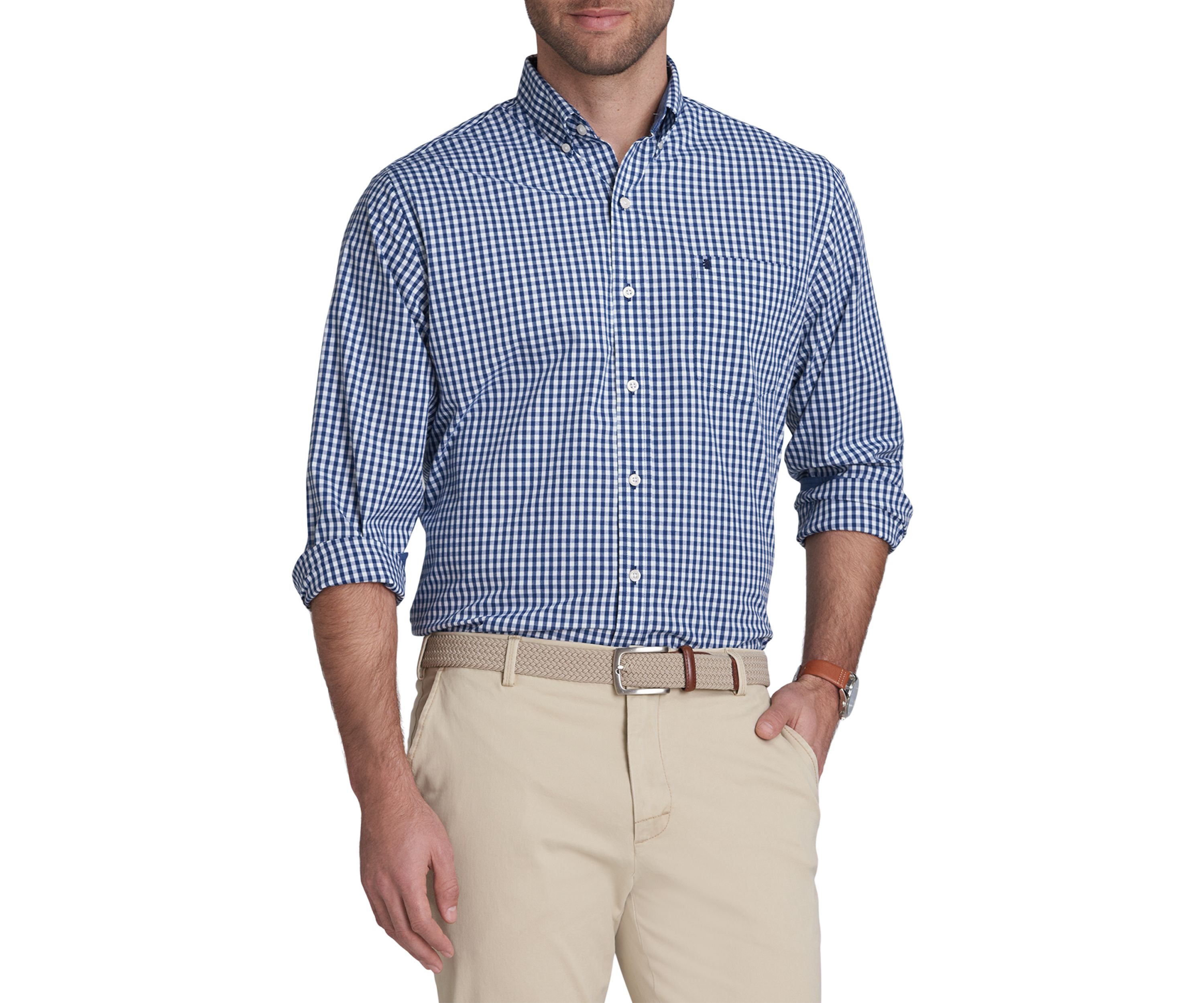 Classic Long Sleeve Woven Button Down Shirt