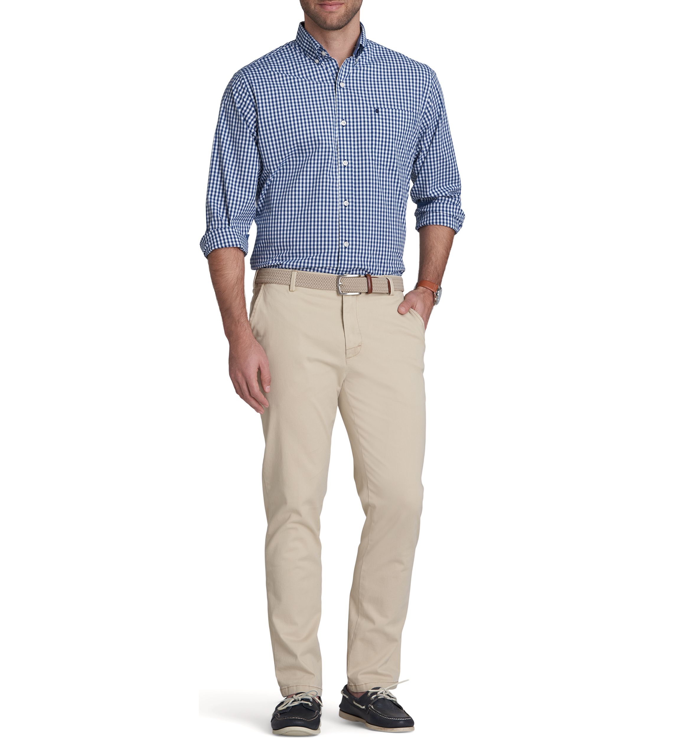 Classic Long Sleeve Woven Button Down Shirt