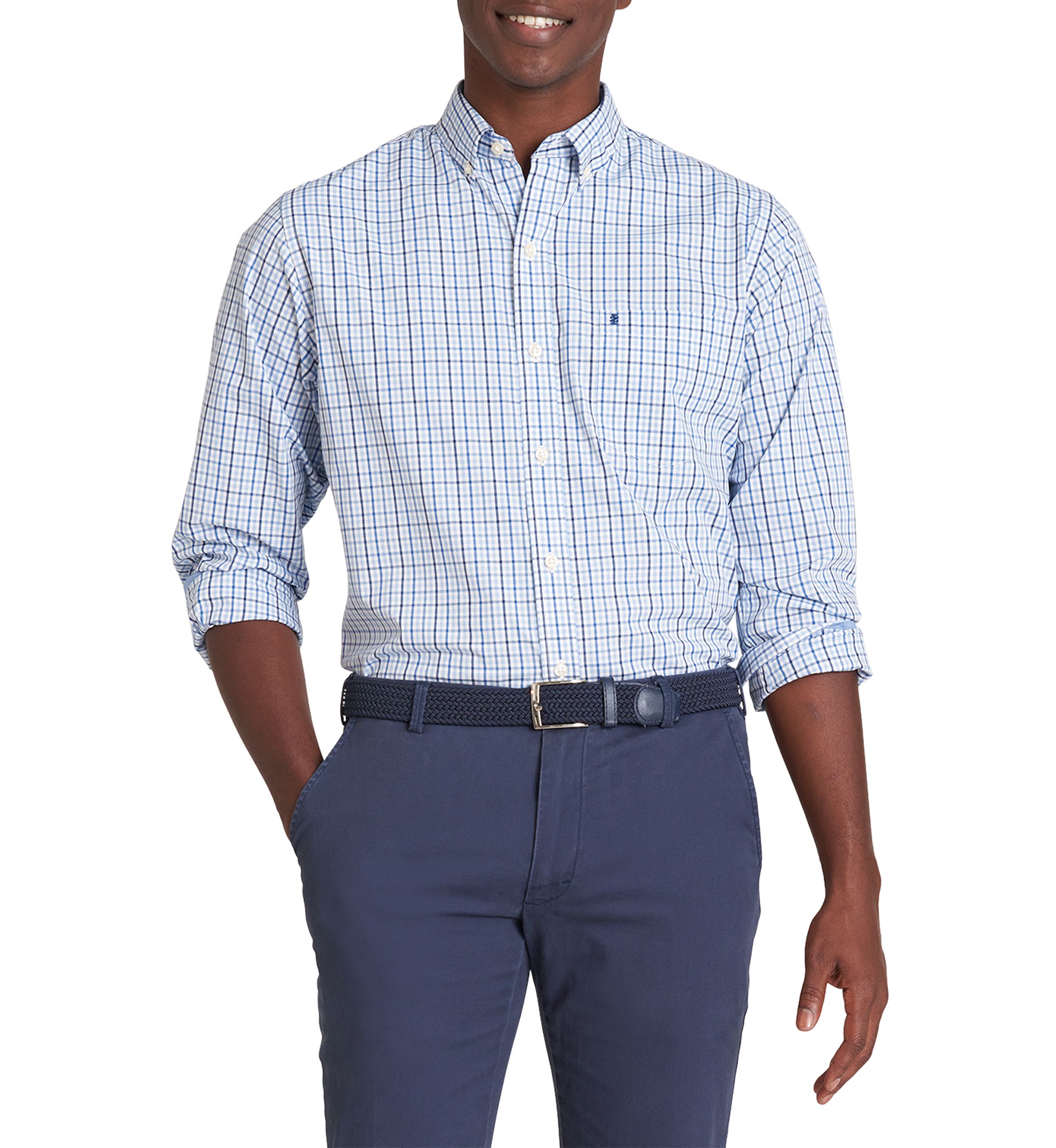 Classic Long Sleeve Woven Button Down Shirt