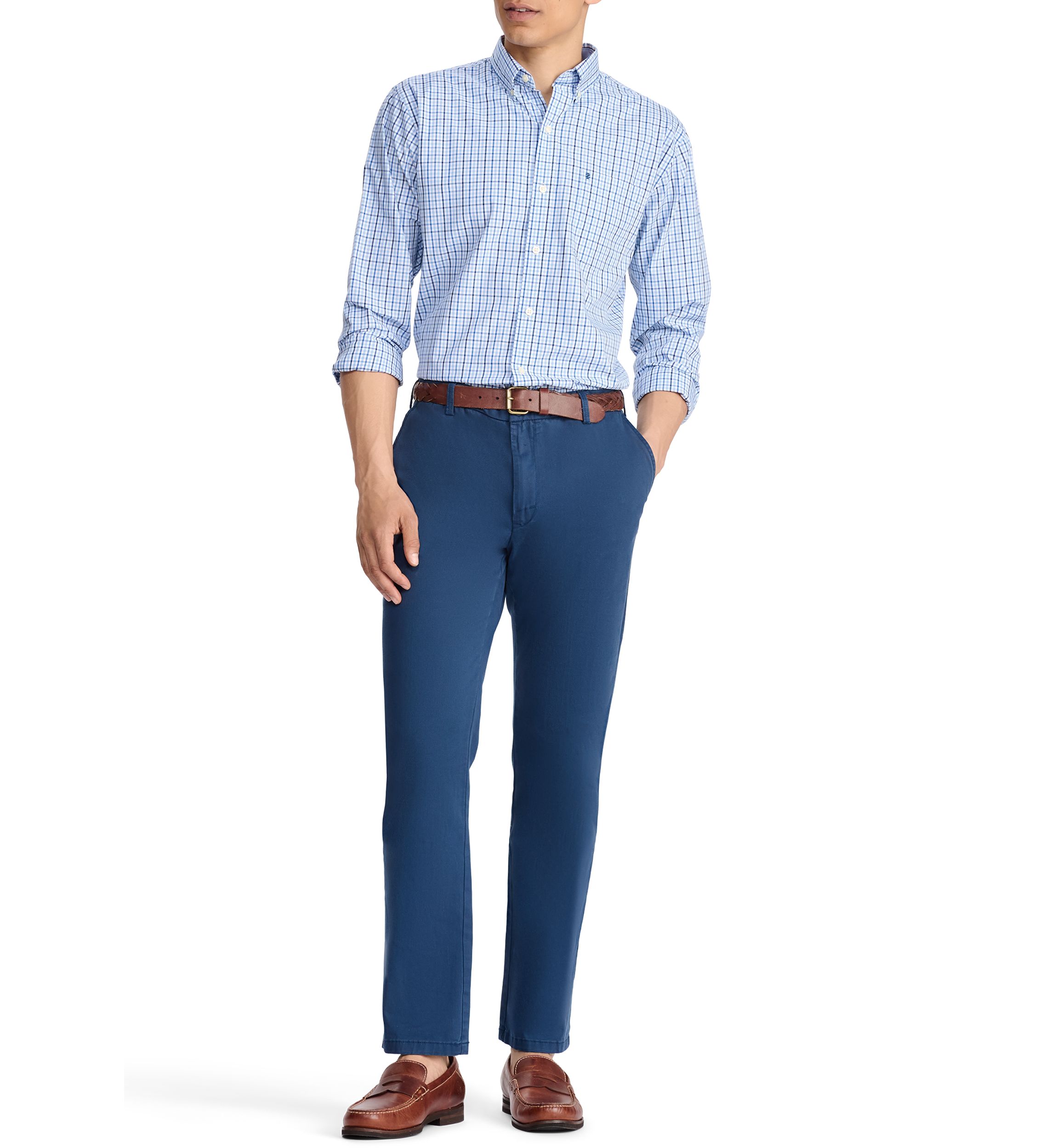 Classic Long Sleeve Woven Button Down Shirt