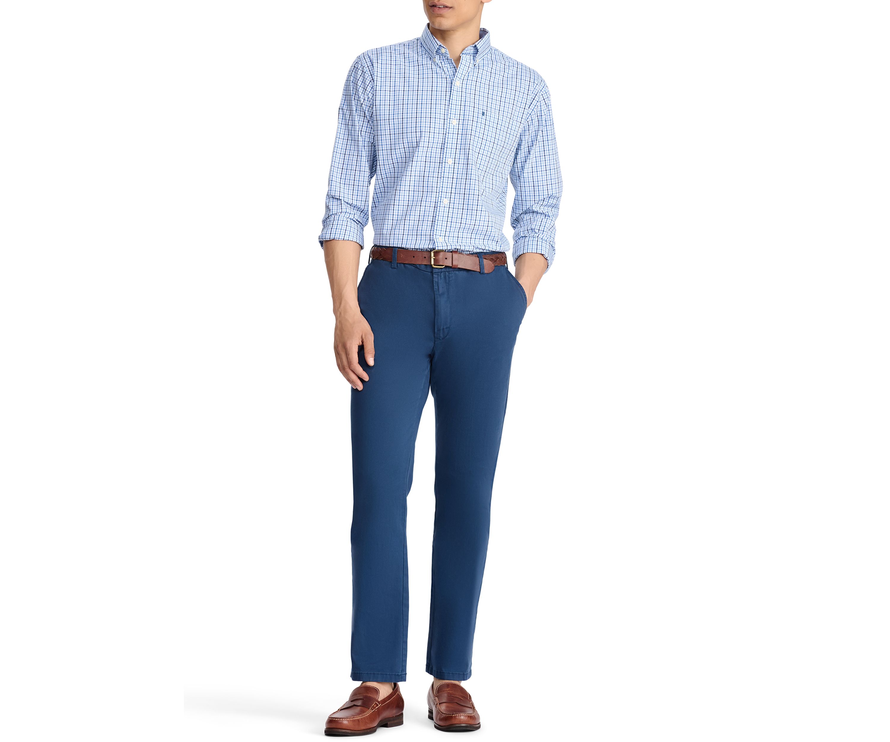 Classic Long Sleeve Woven Button Down Shirt