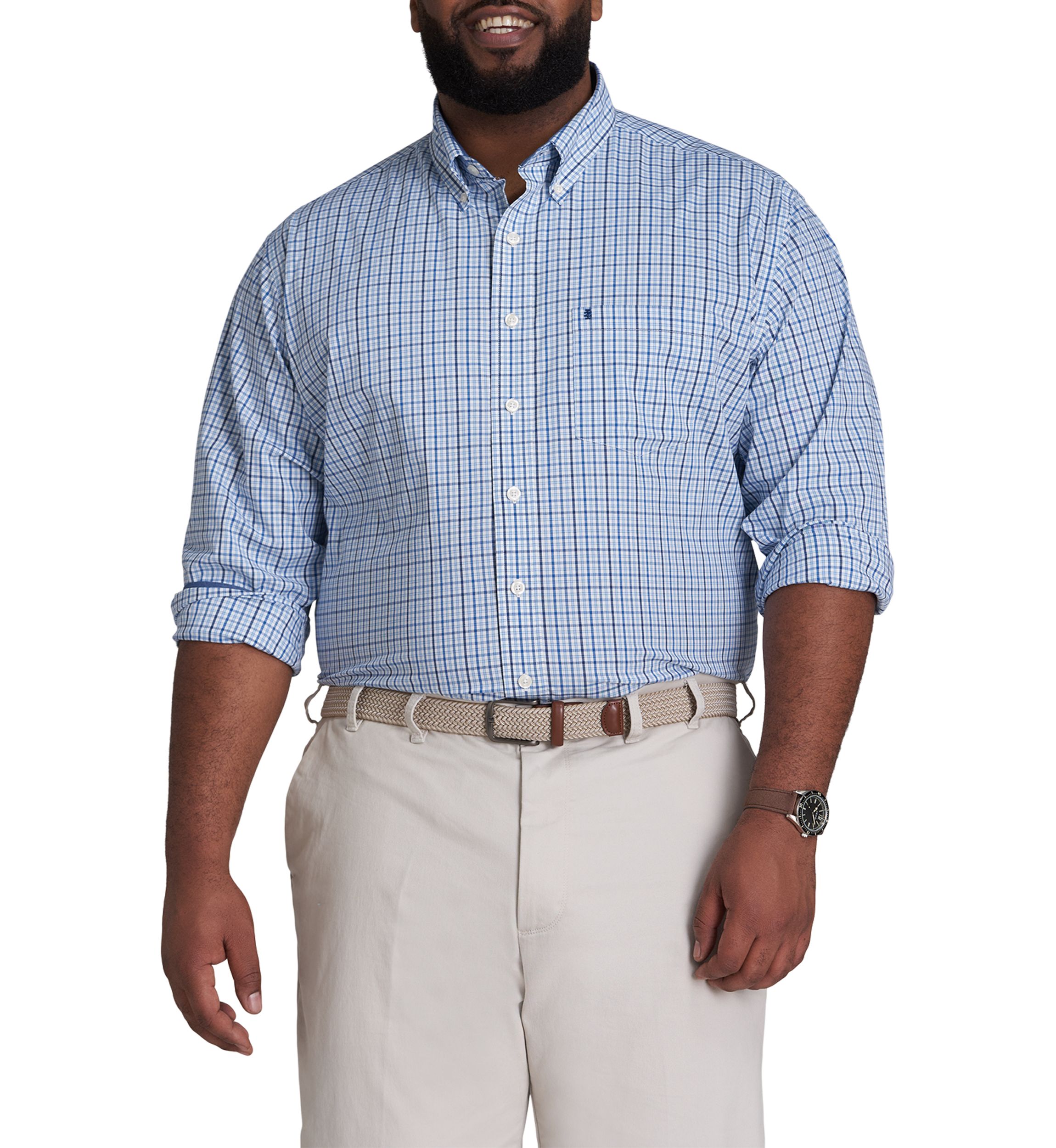 Big & Tall Long Sleeve Premium Essential Woven Shirt