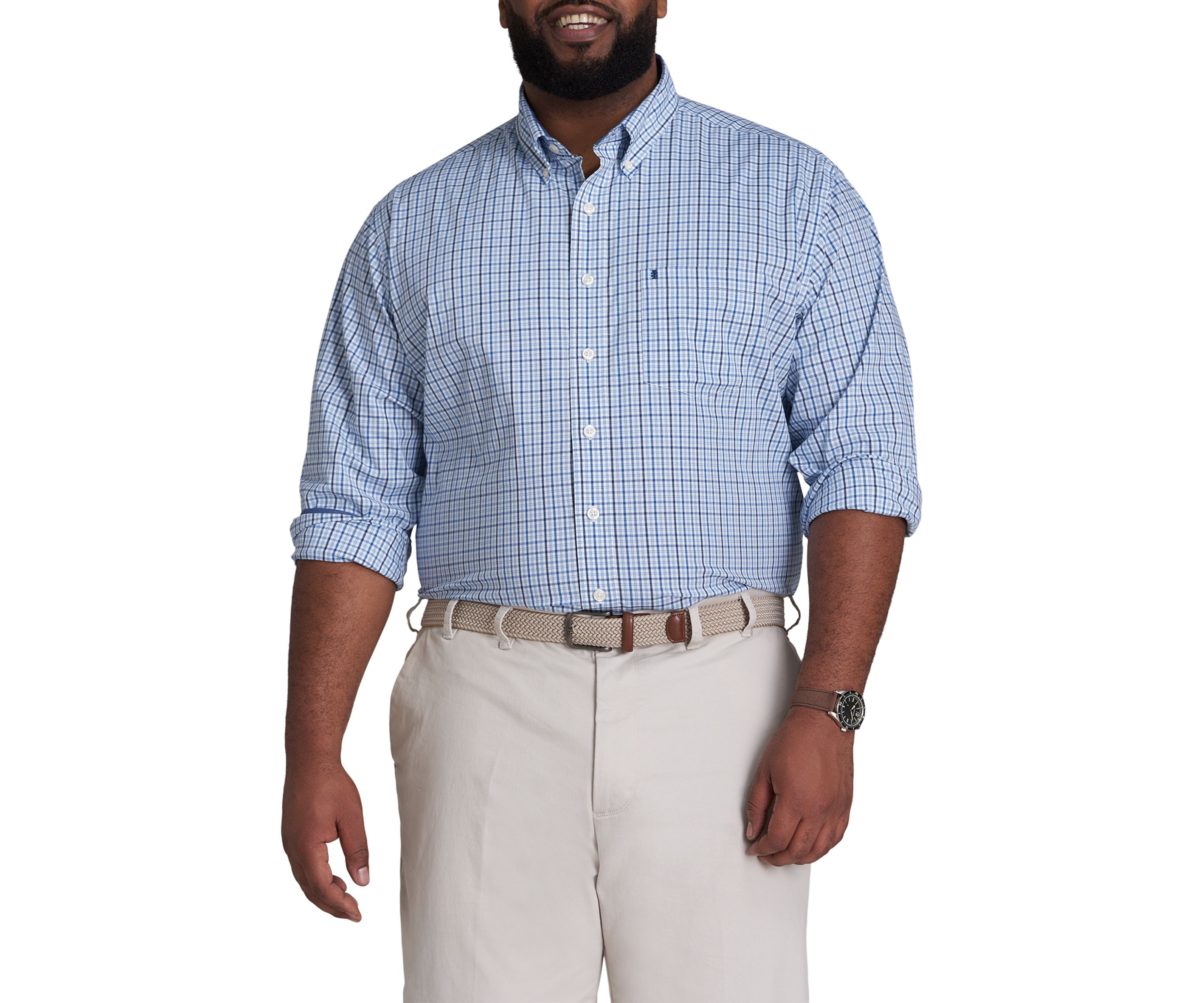 Big & Tall Long Sleeve Premium Essential Woven Shirt