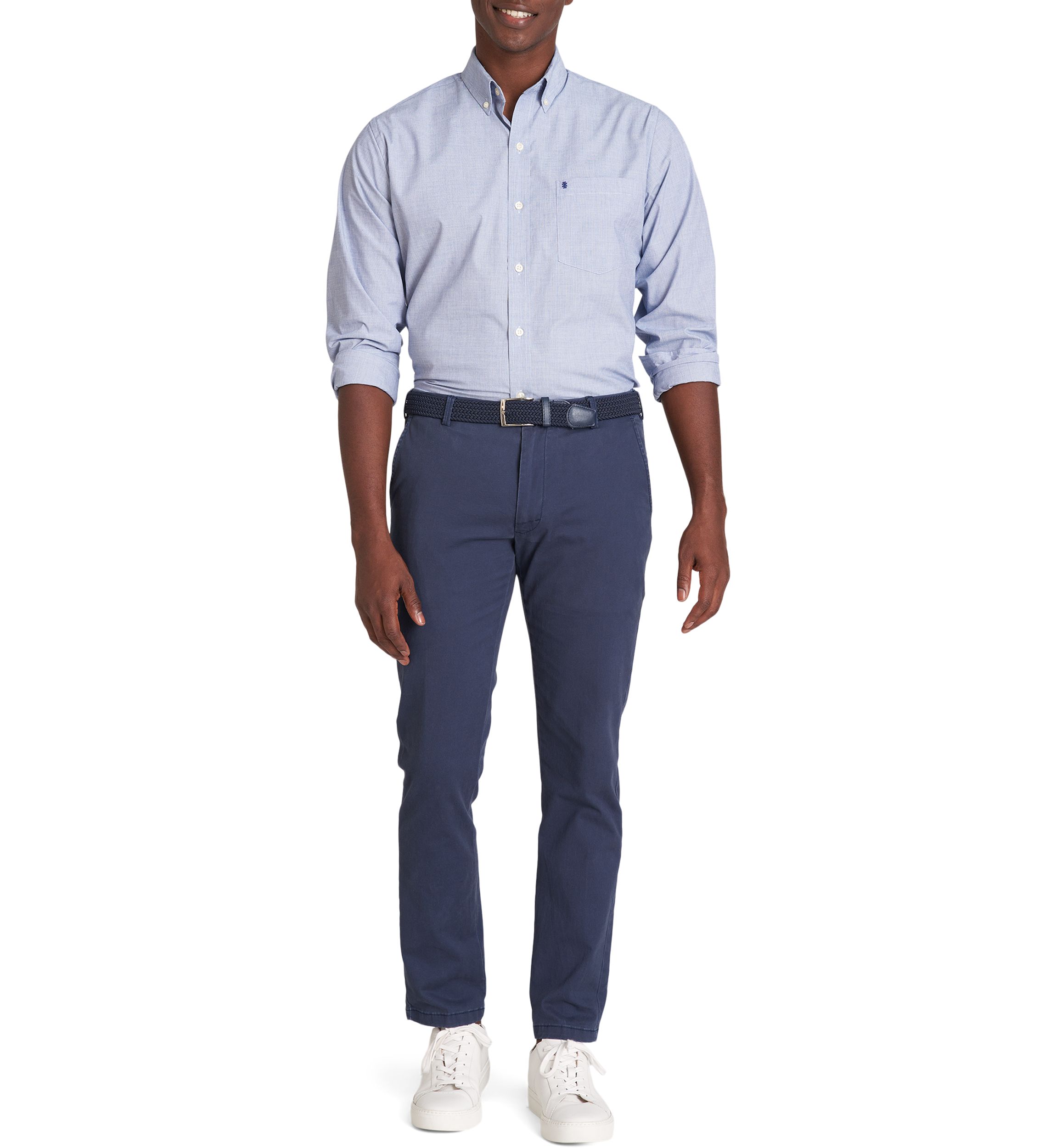 Classic Long Sleeve Woven Button Down Shirt