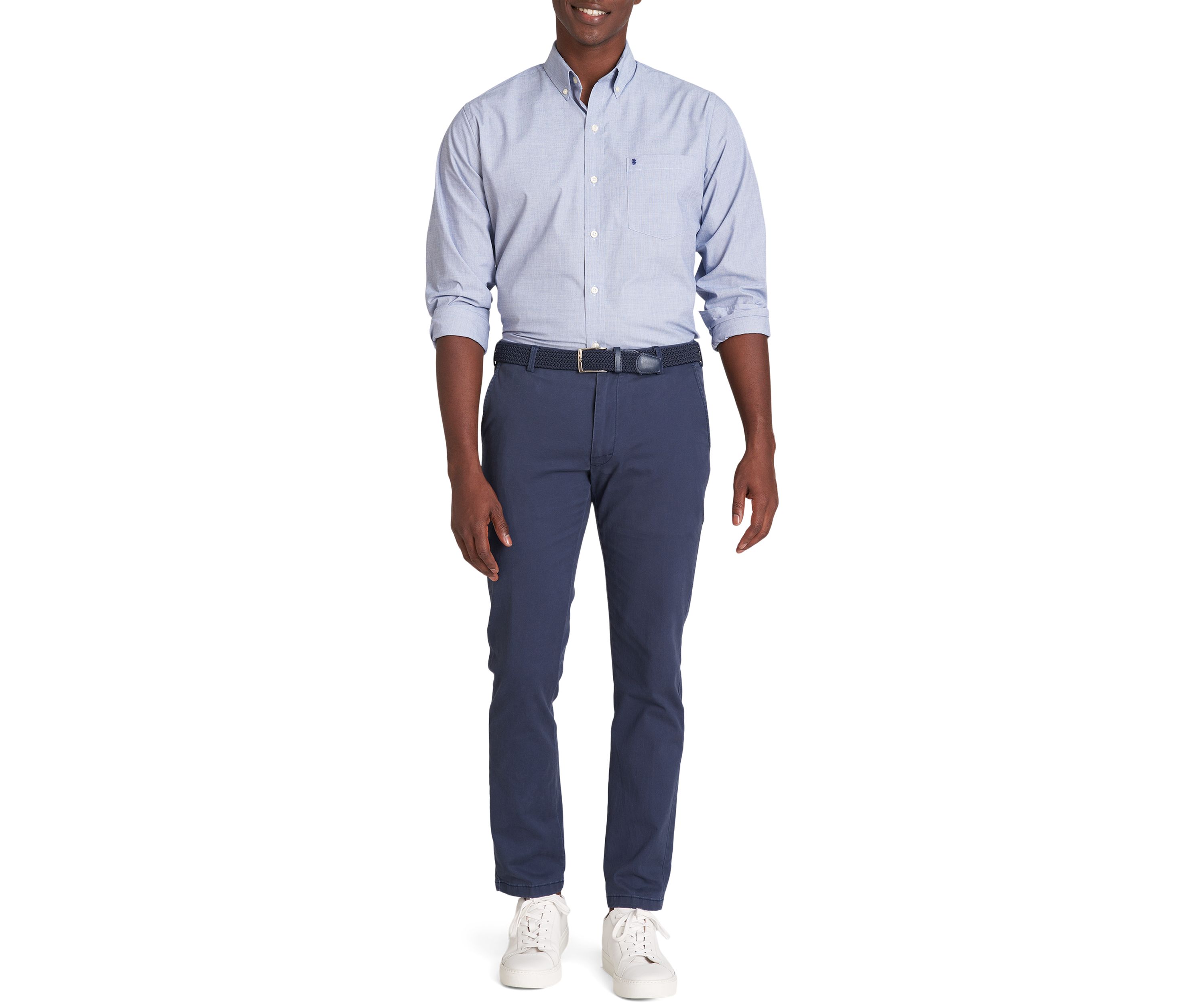 Classic Long Sleeve Woven Button Down Shirt