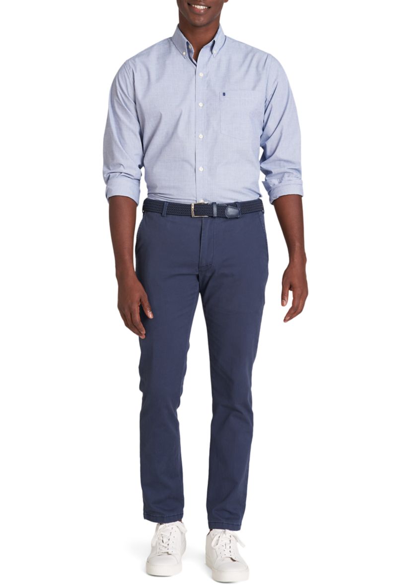 Classic Long Sleeve Woven Button Down Shirt