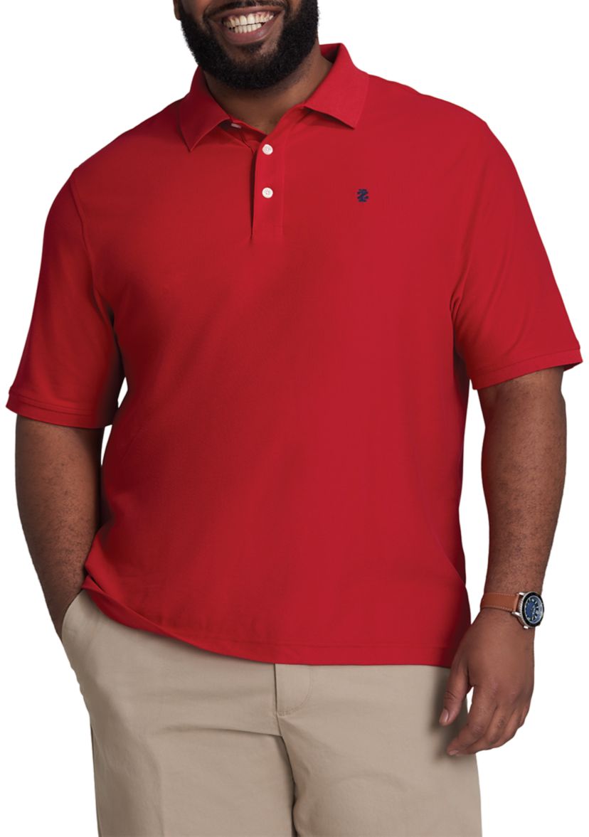 Big & Tall Short Sleeve Solid Advantage Polo Shirt