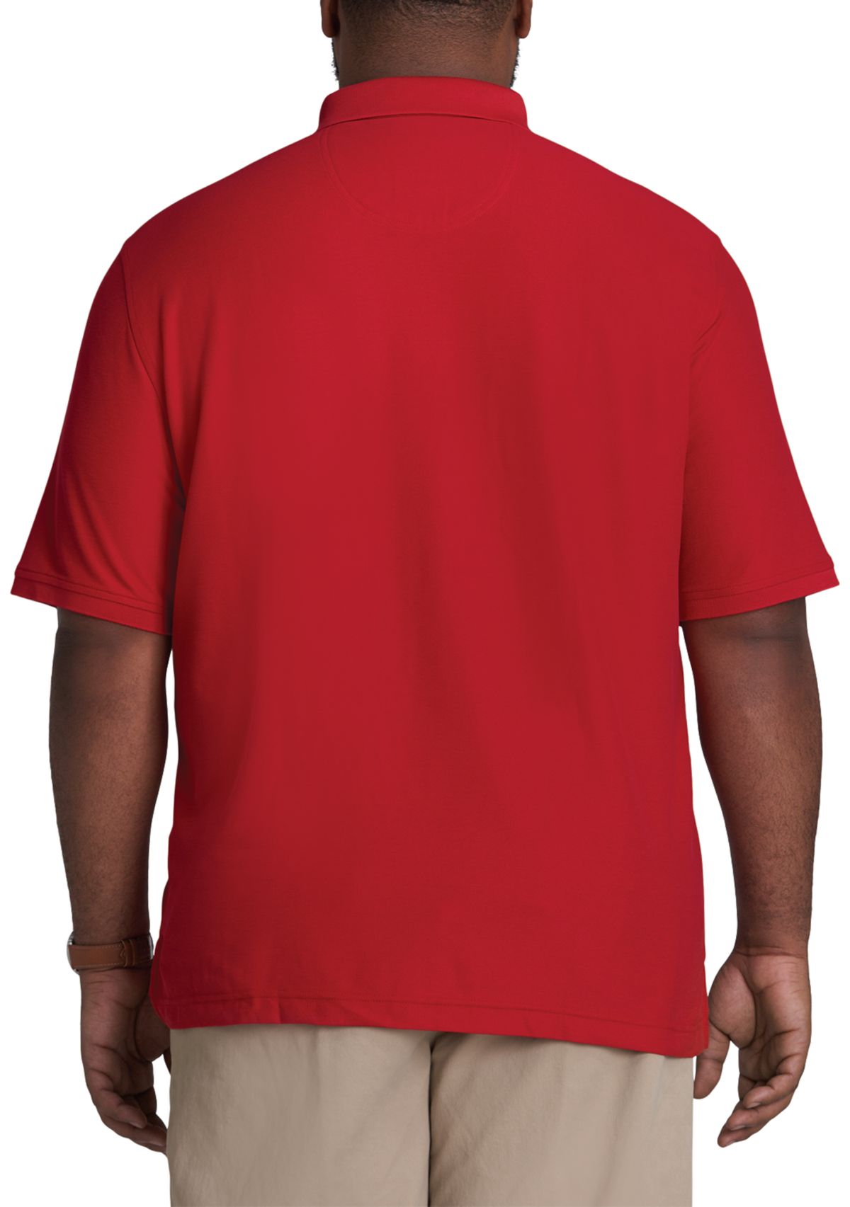 Big & Tall Short Sleeve Solid Advantage Polo Shirt