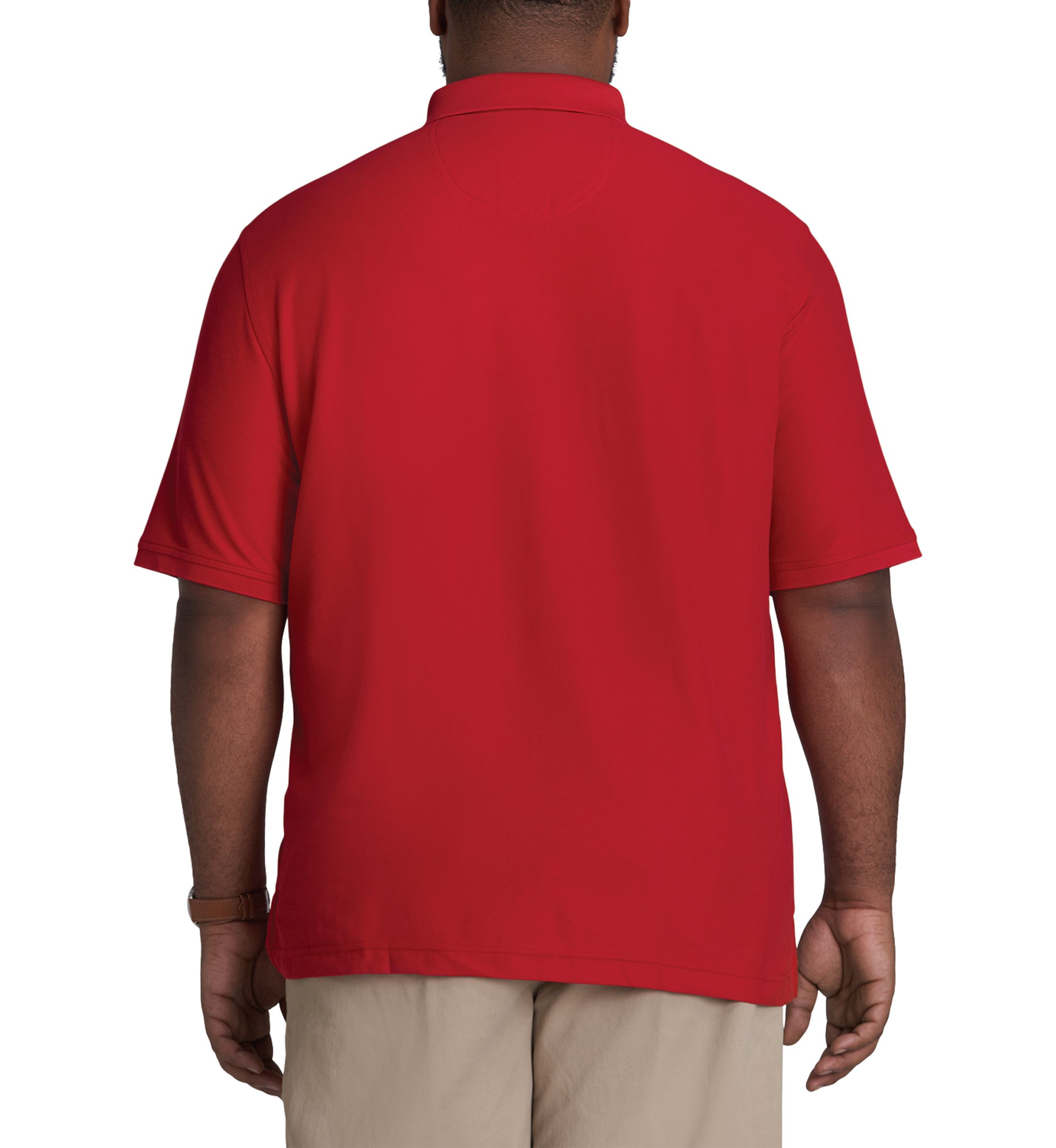 Big & Tall Short Sleeve Solid Advantage Polo Shirt