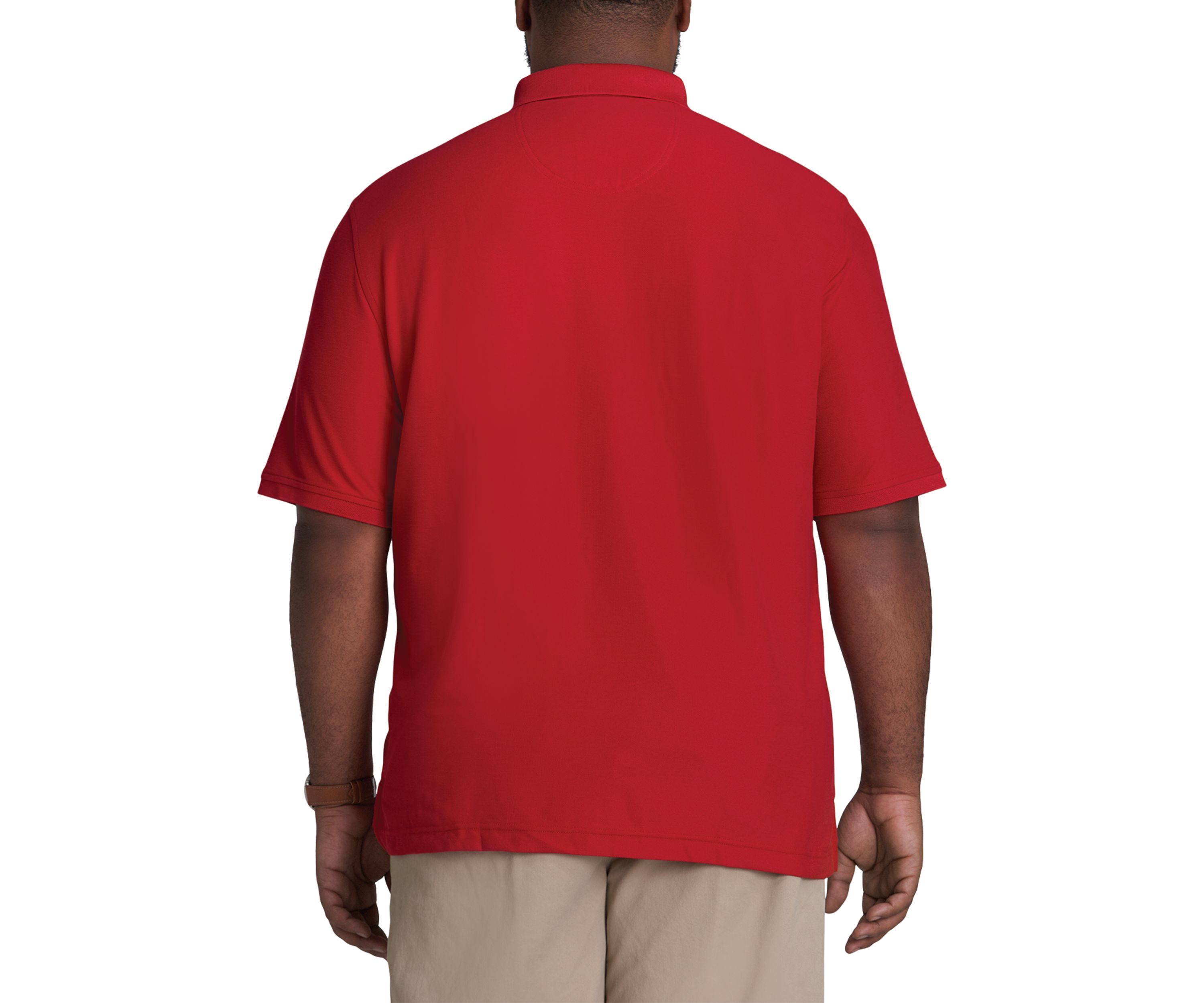 Big & Tall Short Sleeve Solid Advantage Polo Shirt