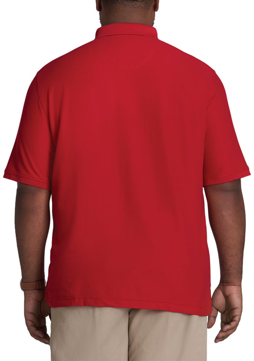 Big & Tall Short Sleeve Solid Advantage Polo Shirt