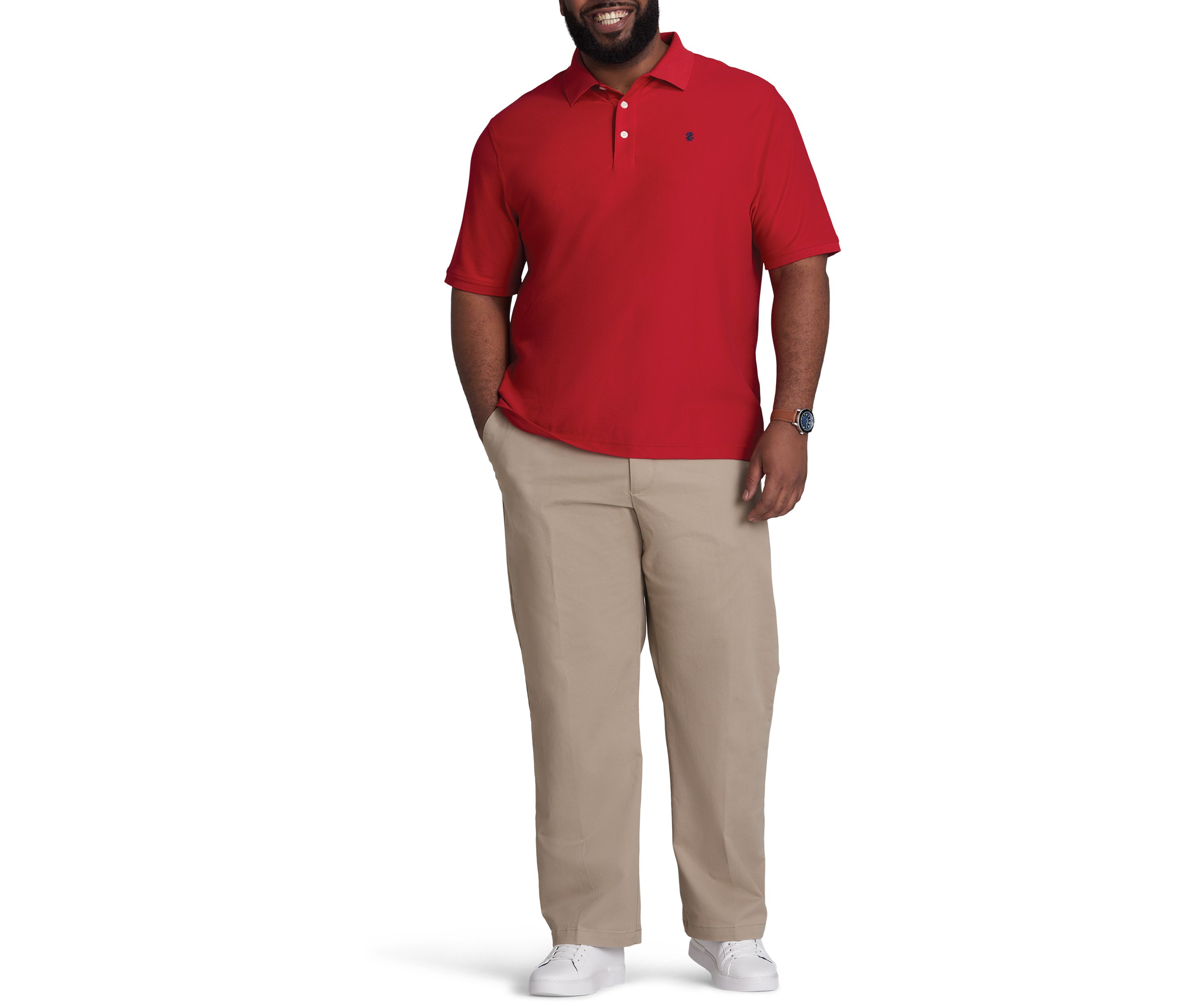 Big & Tall Short Sleeve Solid Advantage Polo Shirt