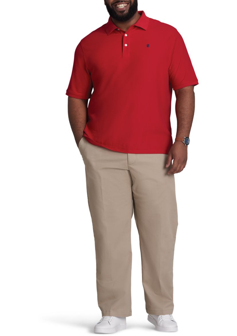 Big & Tall Short Sleeve Solid Advantage Polo Shirt
