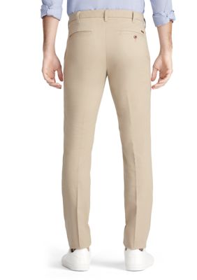 Carolina Herrera Mens Pants 36x32 Solid Beige Cotton Chino Casual Khakis  Trouser