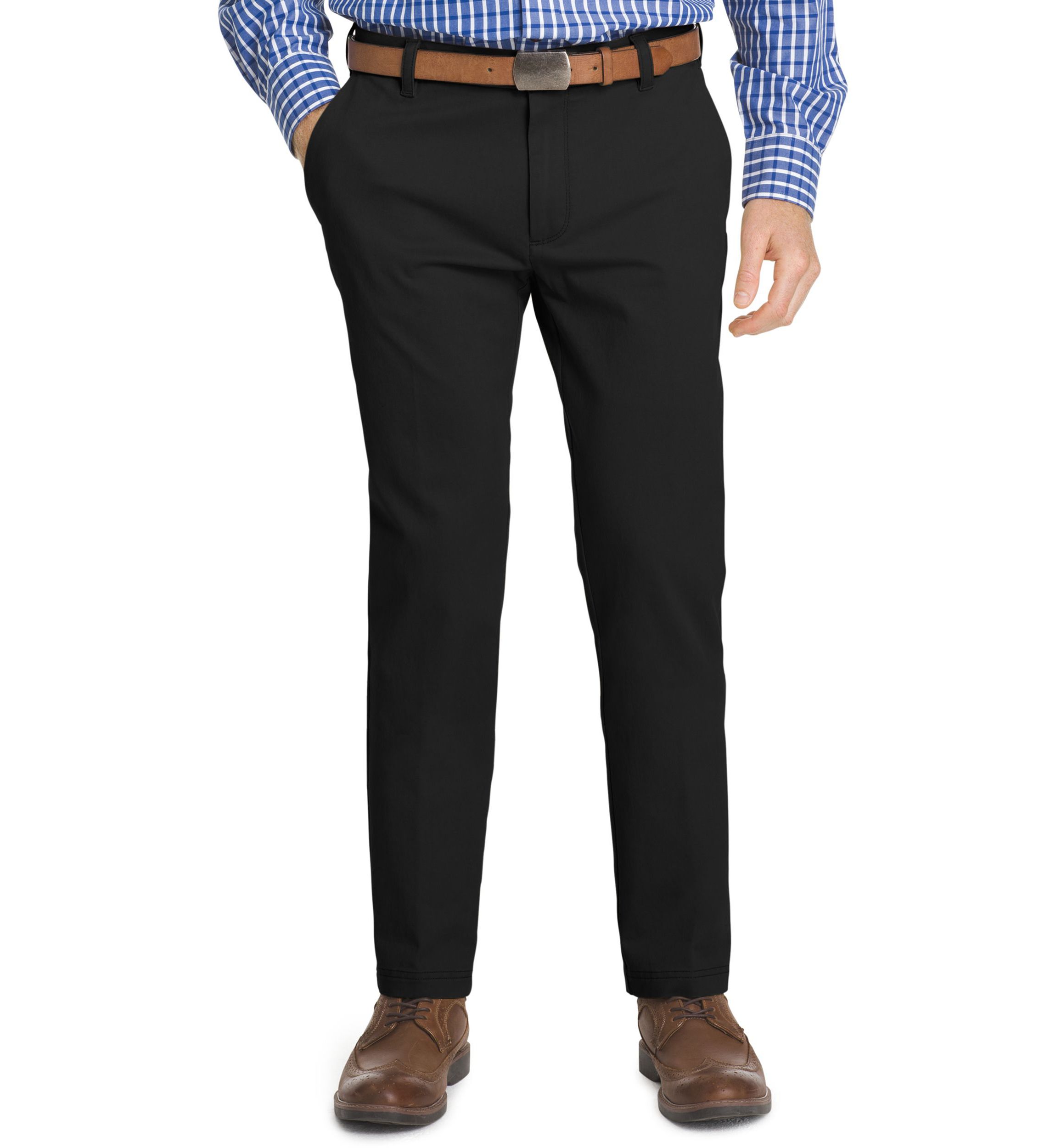 slim fit dress slacks Athletic Fit Stretch Wool Suit Pants