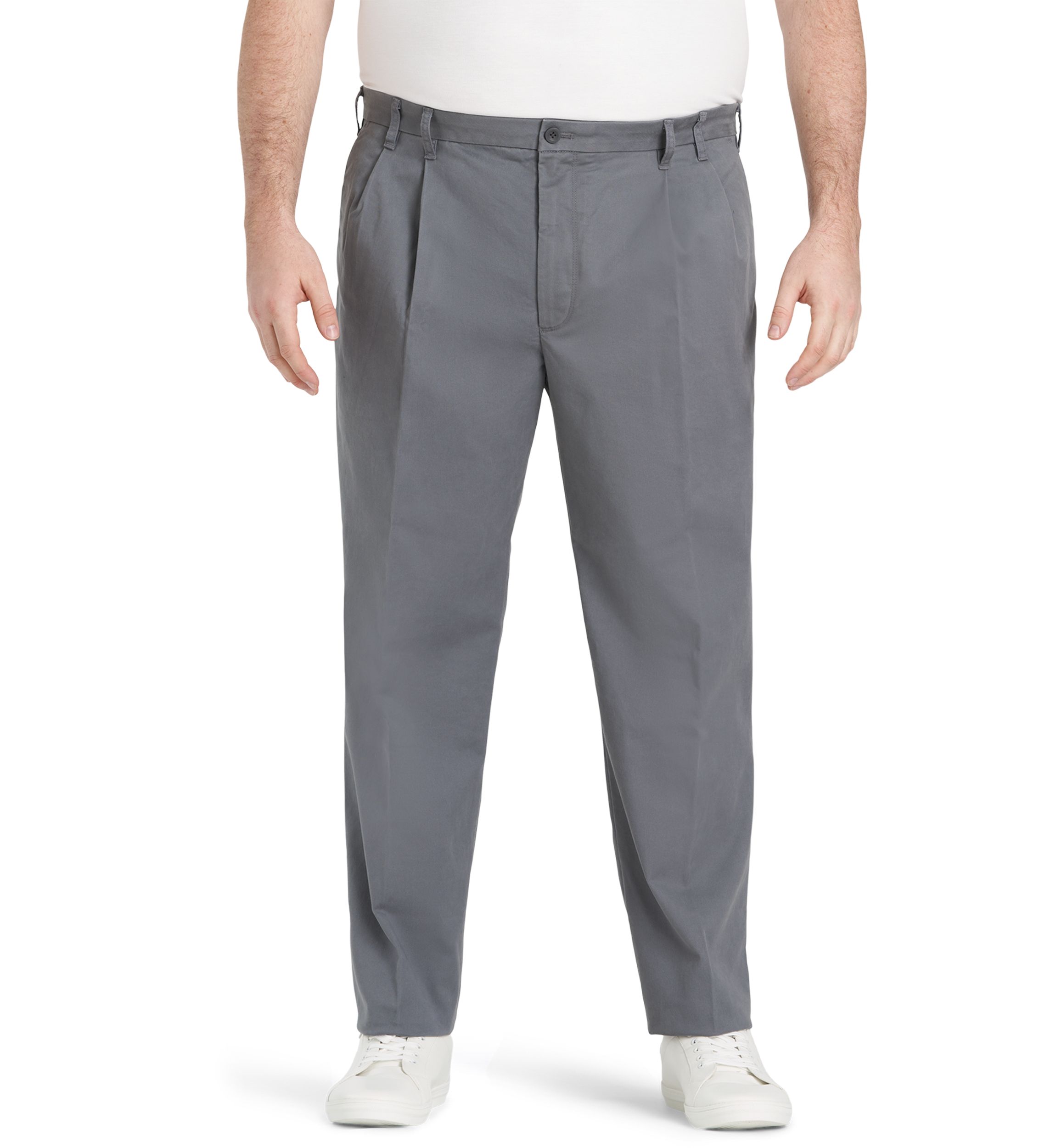 Big & Tall Performance Stretch Pleated Chino Pants