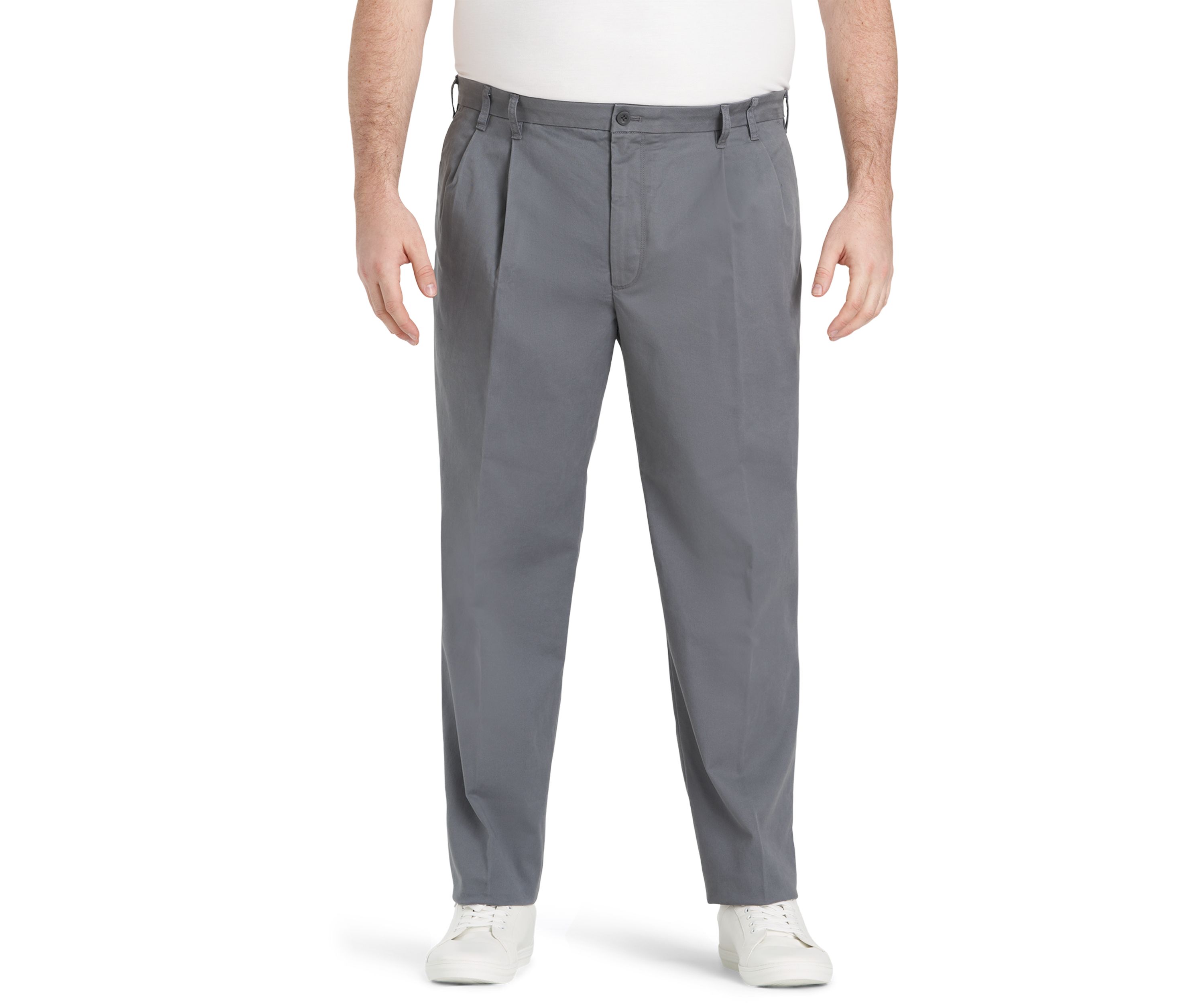Big & Tall Performance Stretch Pleated Chino Pants