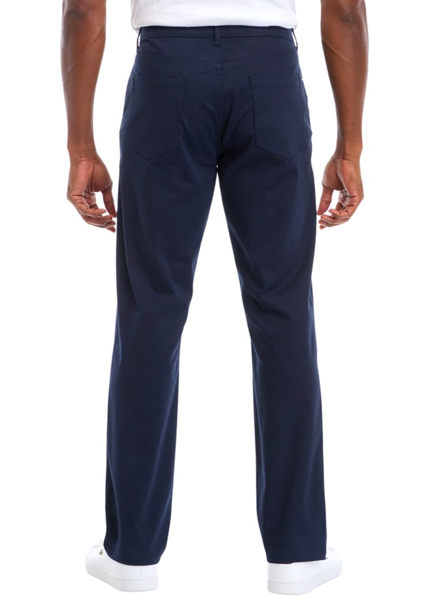 5 Pocket Sateen Pants with Stretch Waistband​