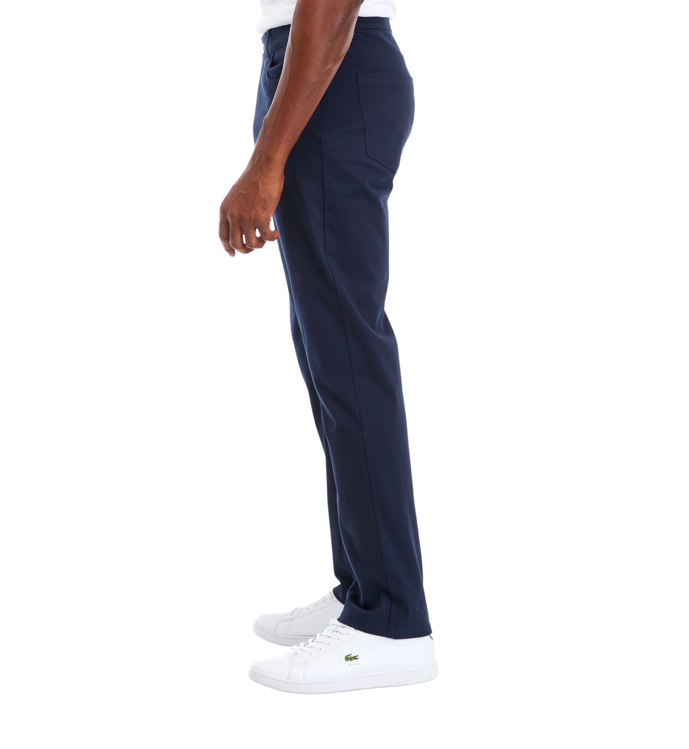 5 Pocket Sateen Pants with Stretch Waistband​