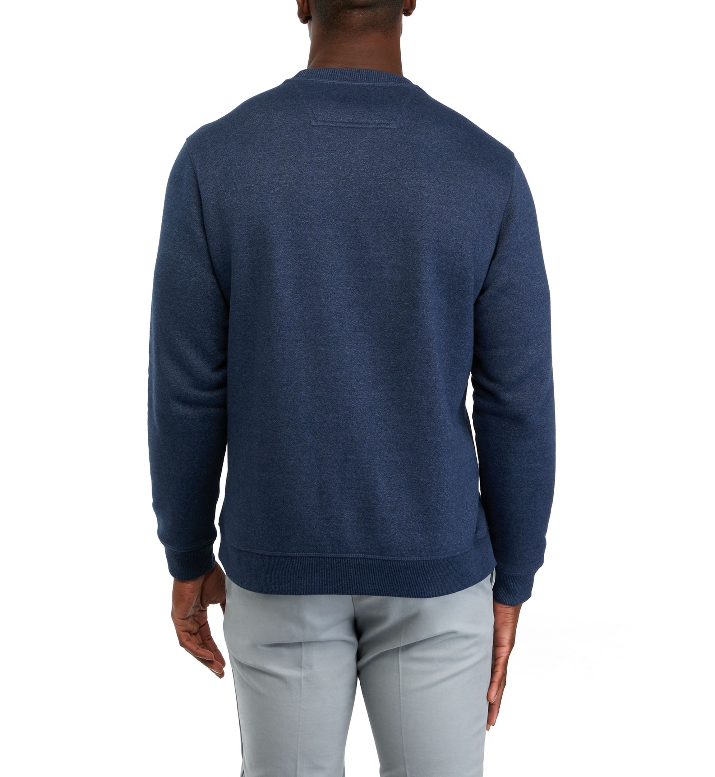 Stratton Jaspe Chest Stripe Crew Neck Sweatshirt