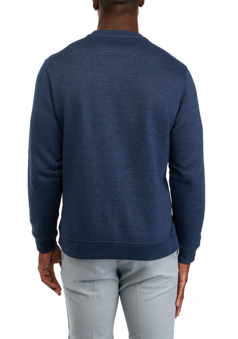 Stratton Jaspe Chest Stripe Crew Neck Sweatshirt