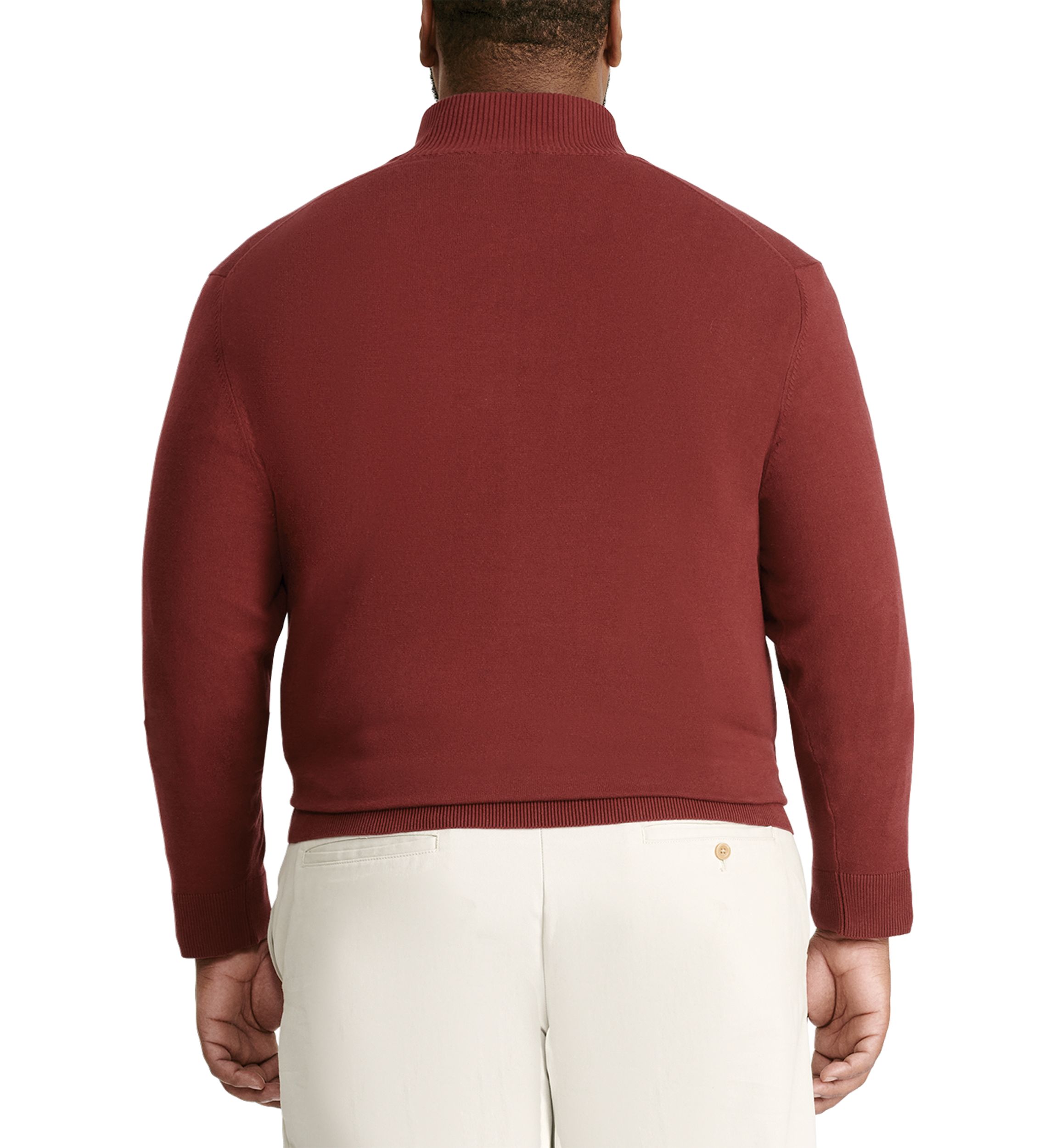 Big & Tall Jersey 1/4 Zip Sweater