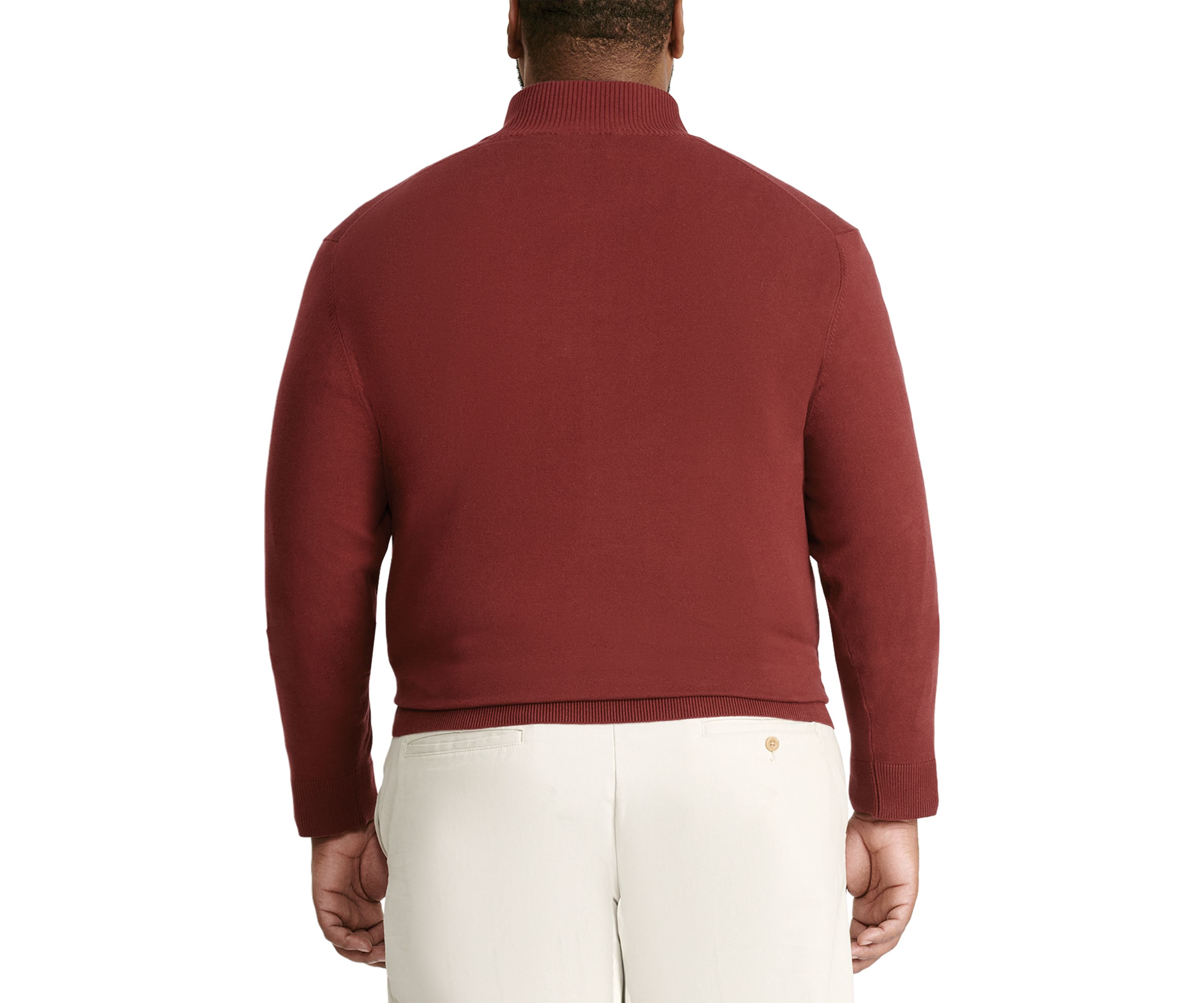 Big & Tall Jersey 1/4 Zip Sweater