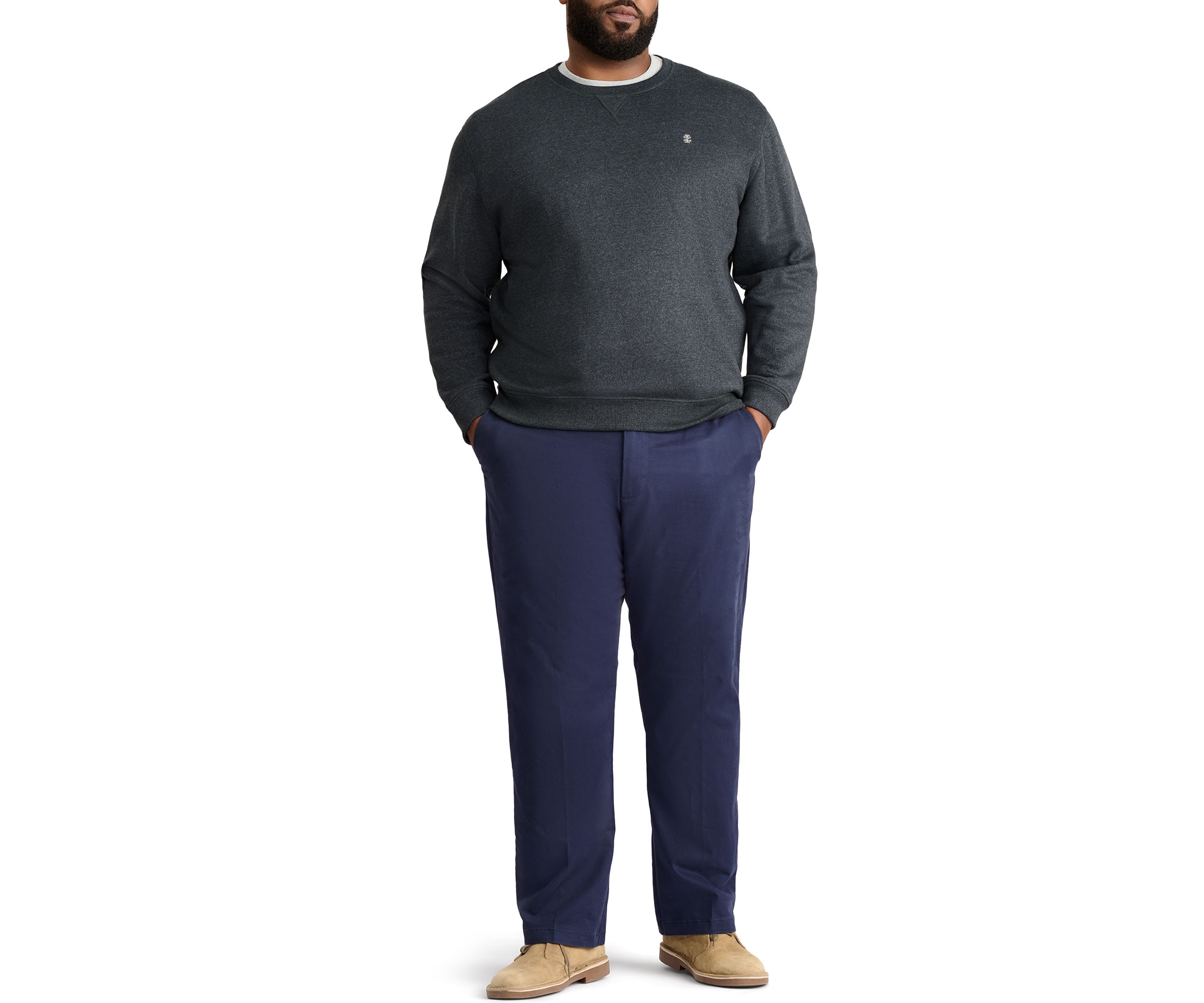 Big & Tall Advantage Fleece Crew Neck Sweatshirt