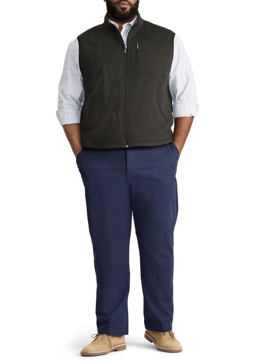 Big & Tall Sweater Fleece Vest - Classic Fit