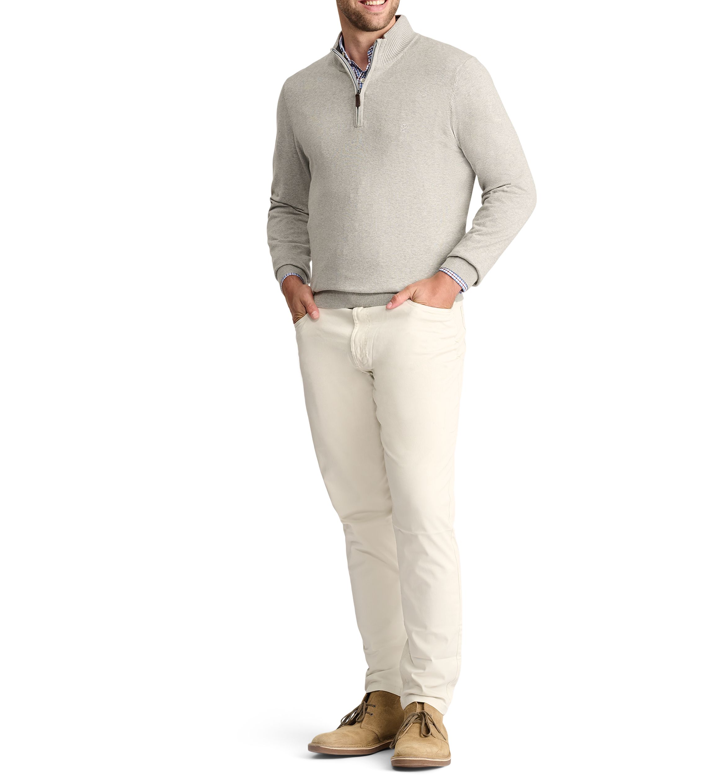 Jersey 1/4 Zip Sweater