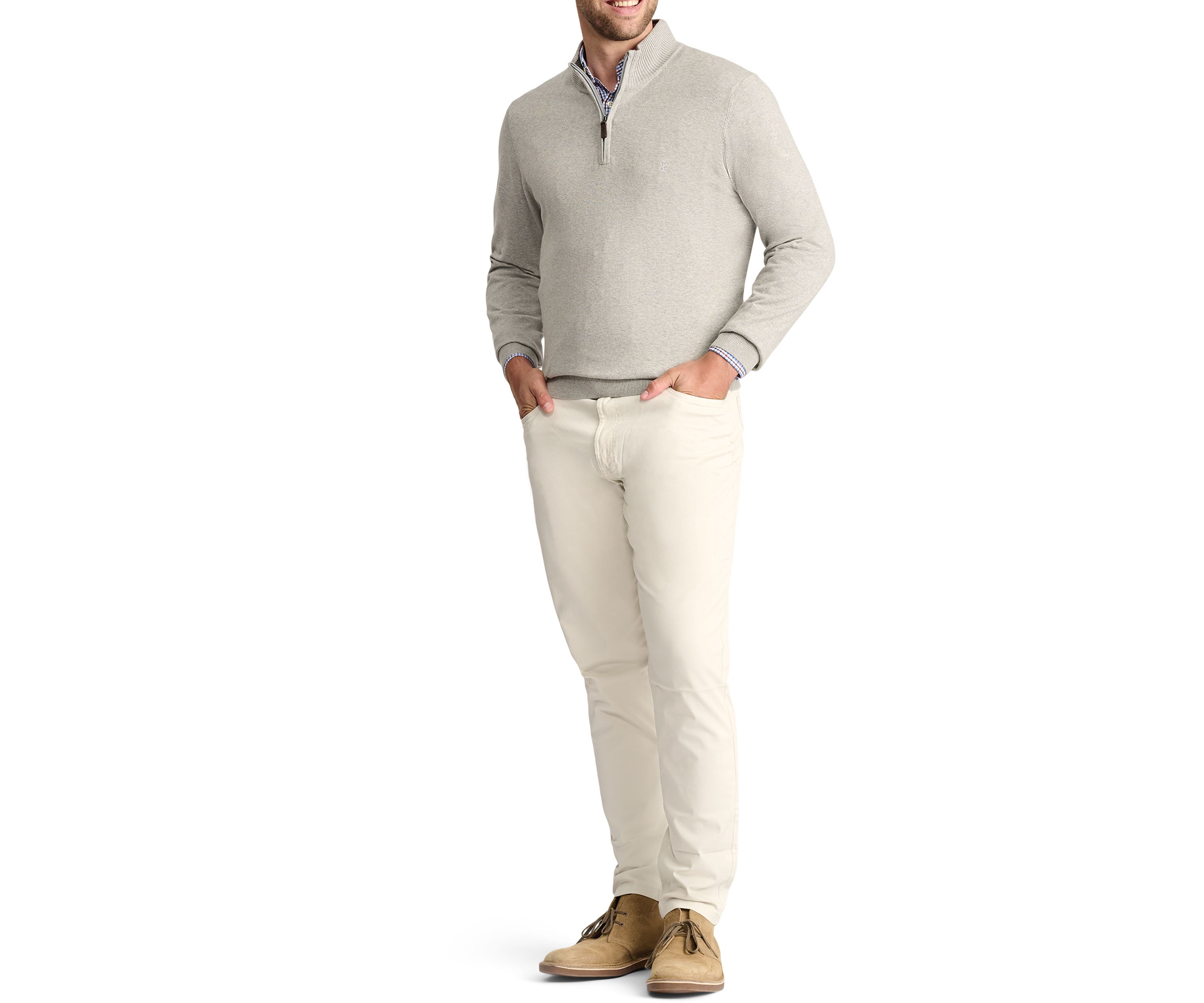 Jersey 1/4 Zip Sweater
