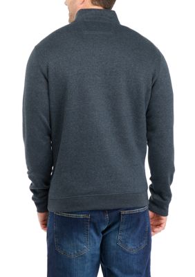 BIG & TALL QUARTER ZIP FLEECE PULLOVER