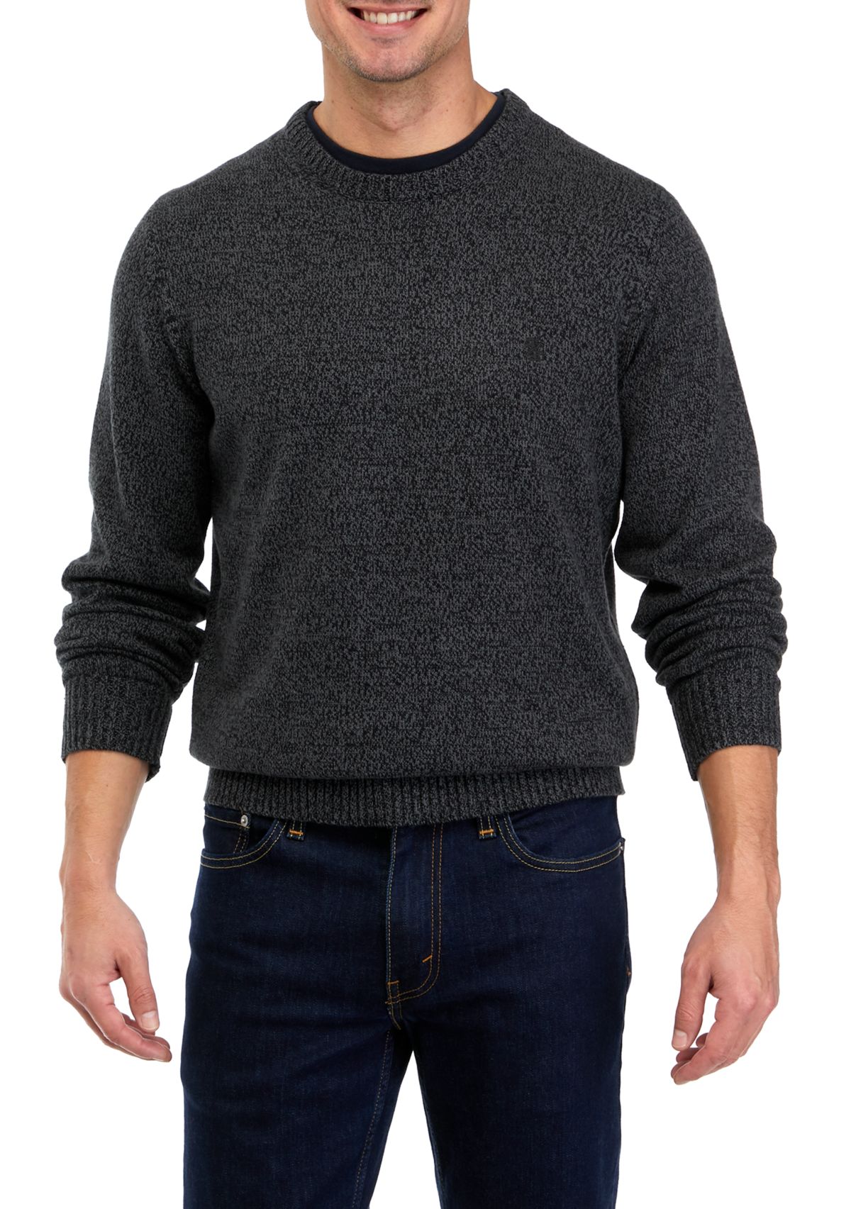 Weekend Marled Solid Crew Neck Sweater