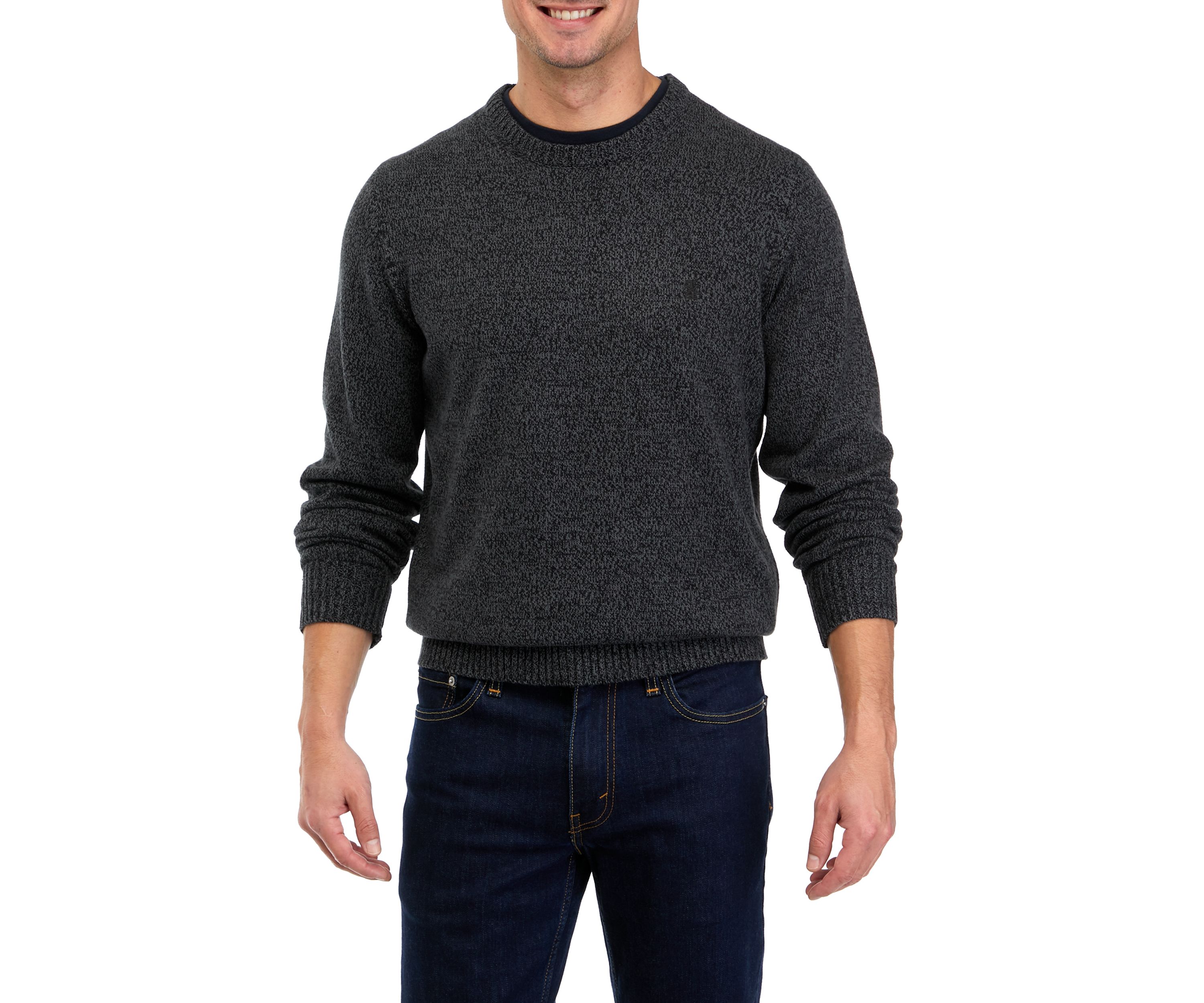 Weekend Marled Solid Crew Neck Sweater