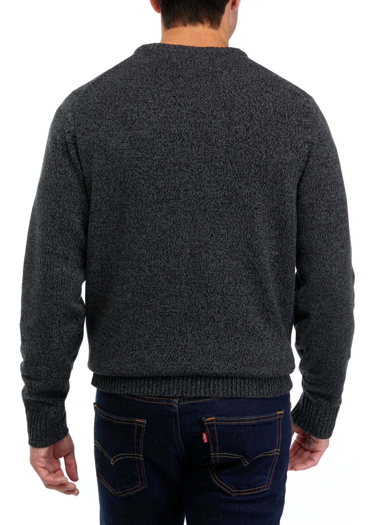 Weekend Marled Solid Crew Neck Sweater