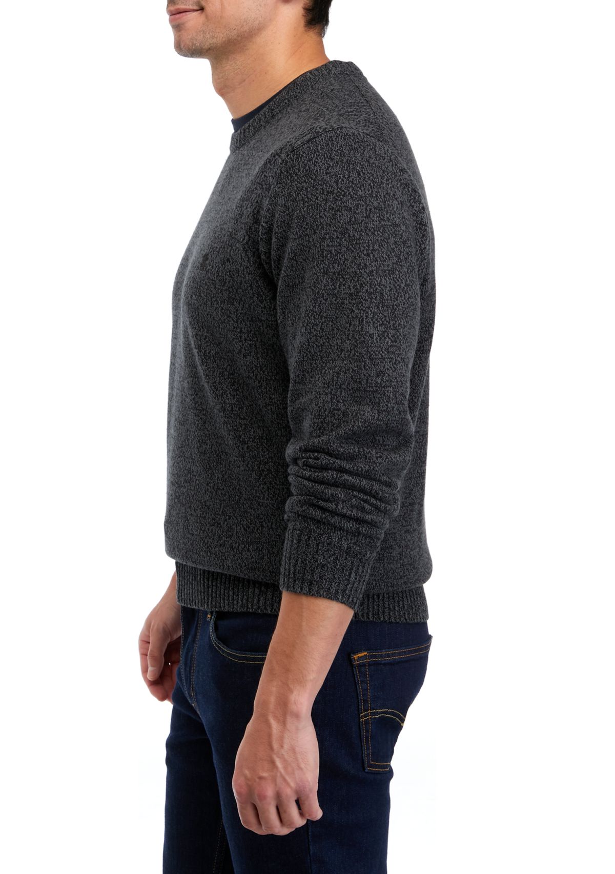 Weekend Marled Solid Crew Neck Sweater