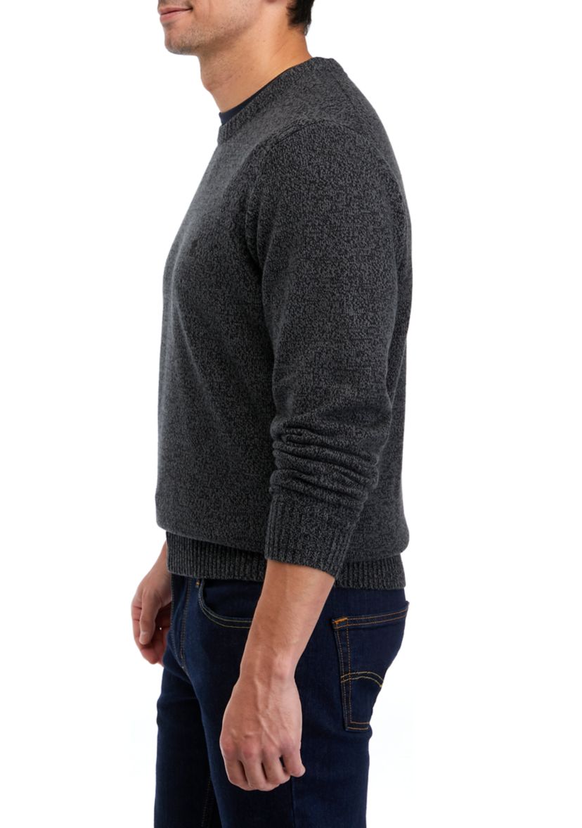 Weekend Marled Solid Crew Neck Sweater
