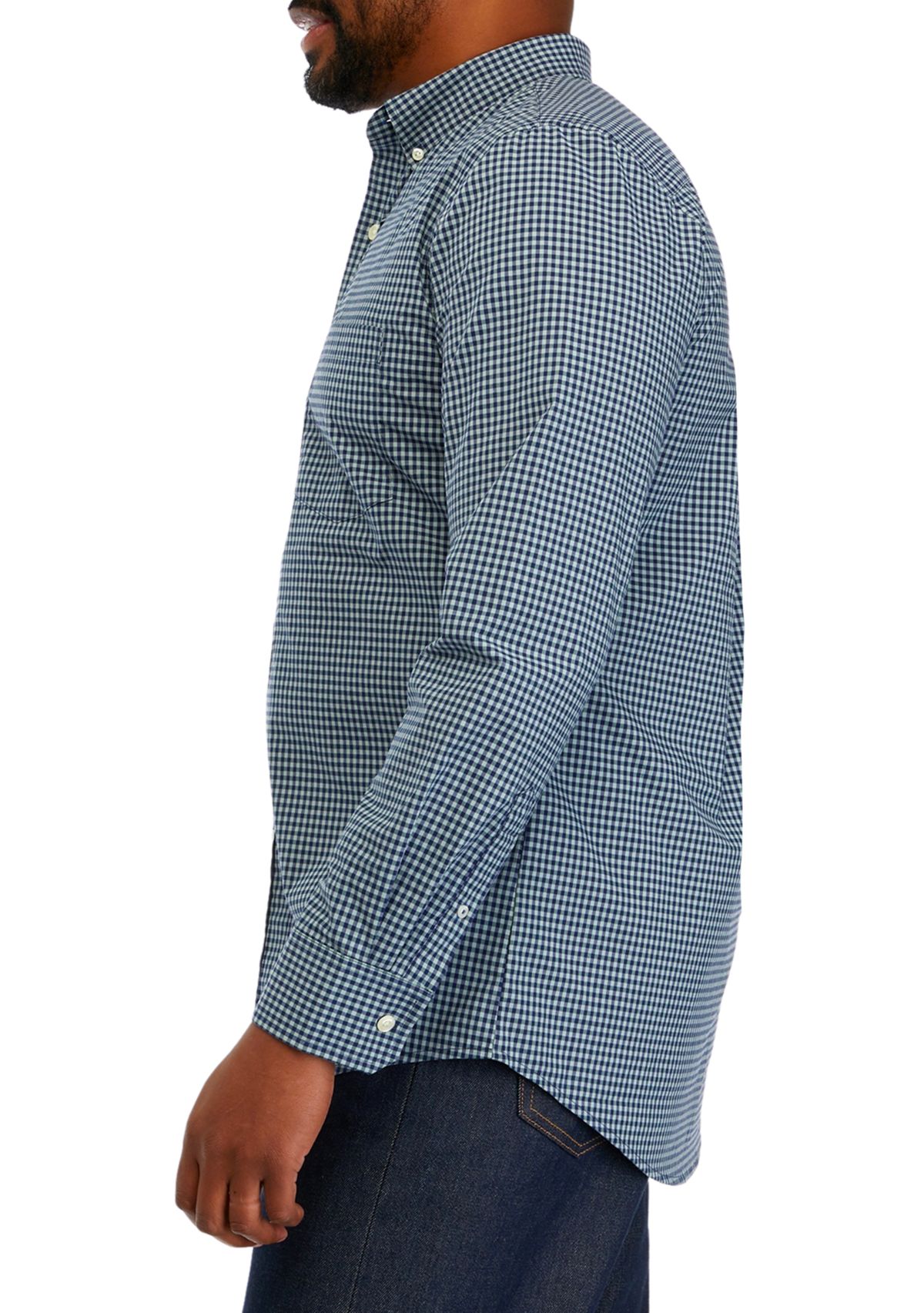 Big & Tall Plaid Woven Shirt